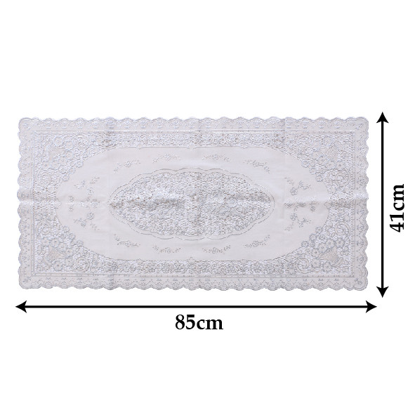 Kuber Industries PVC Floral Print Table Runner For Living, Dinning, Office, Kitchen & Wedding 33