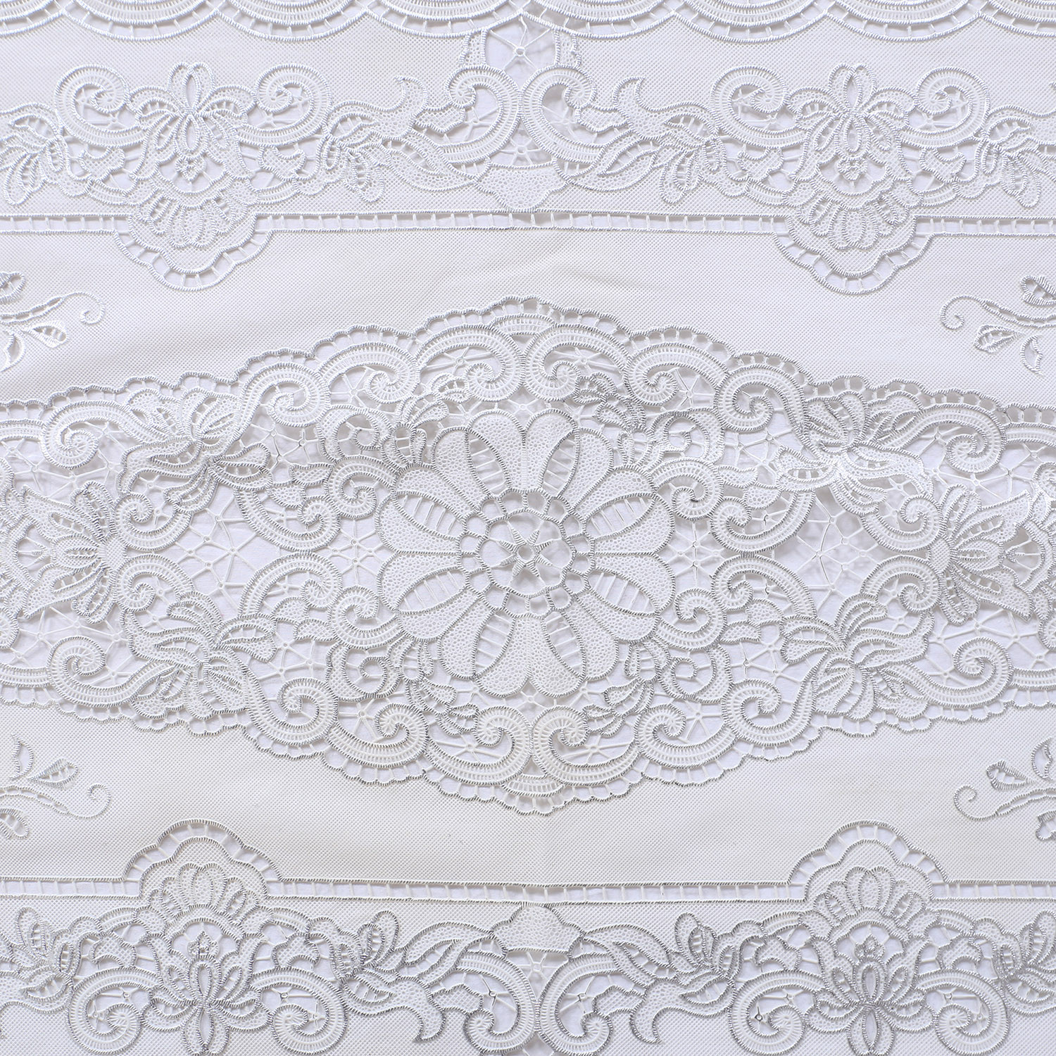 Kuber Industries PVC Floral Print Table Runner For Living, Dinning, Office, Kitchen & Wedding 33
