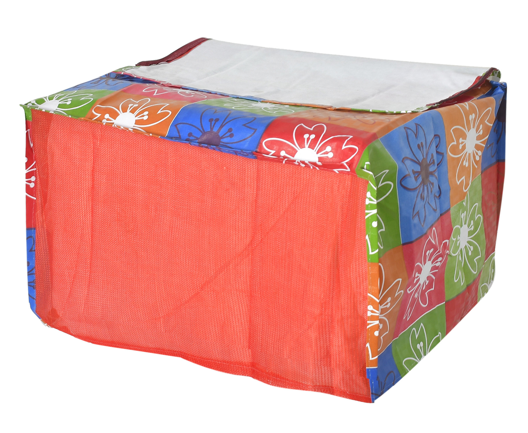 Kuber Industries PVC Flower Printed Microwave Oven Cover,20 Ltr. (Multicolor)-HS43KUBMART25945