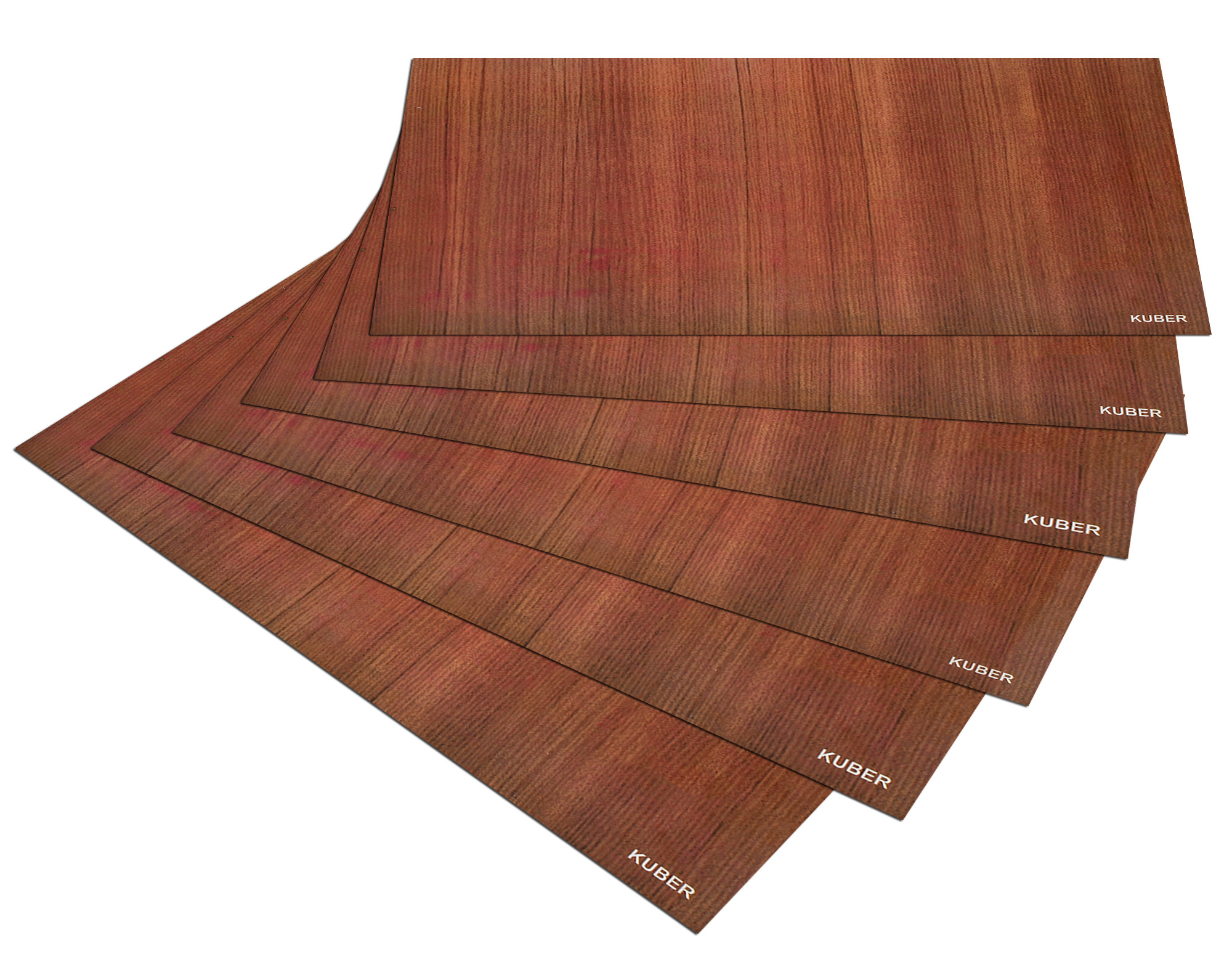 Kuber Industries PVC Fridge Multipurpose Mat, Set of 6,Lining,Brown