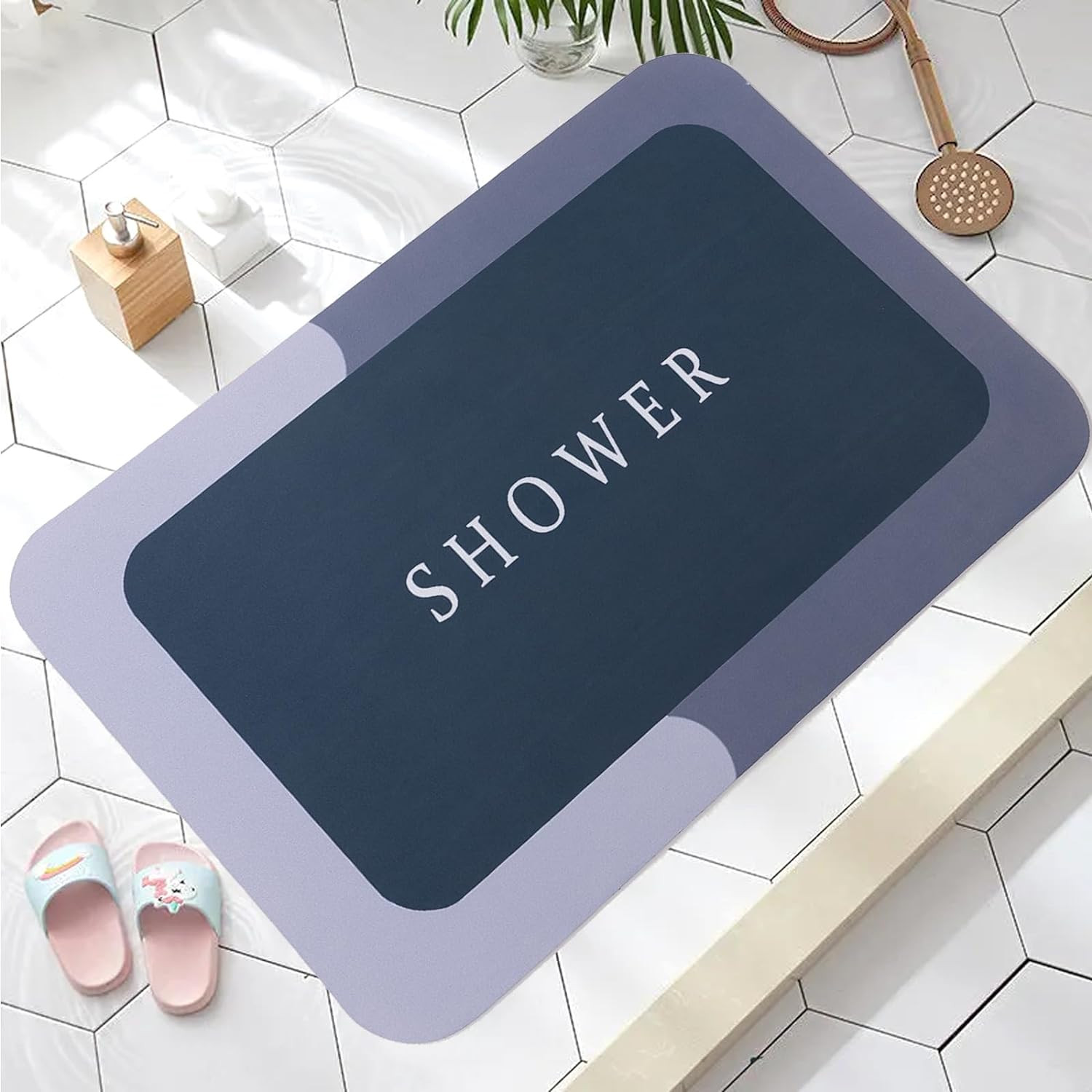 Kuber Industries PVC Kitchen Floor Mat|Anti-Skid Backing|Mats for Kitchen Floor |Easily Washable|Idol for Home, Kitchen Entrance| CF-220807 | Gray