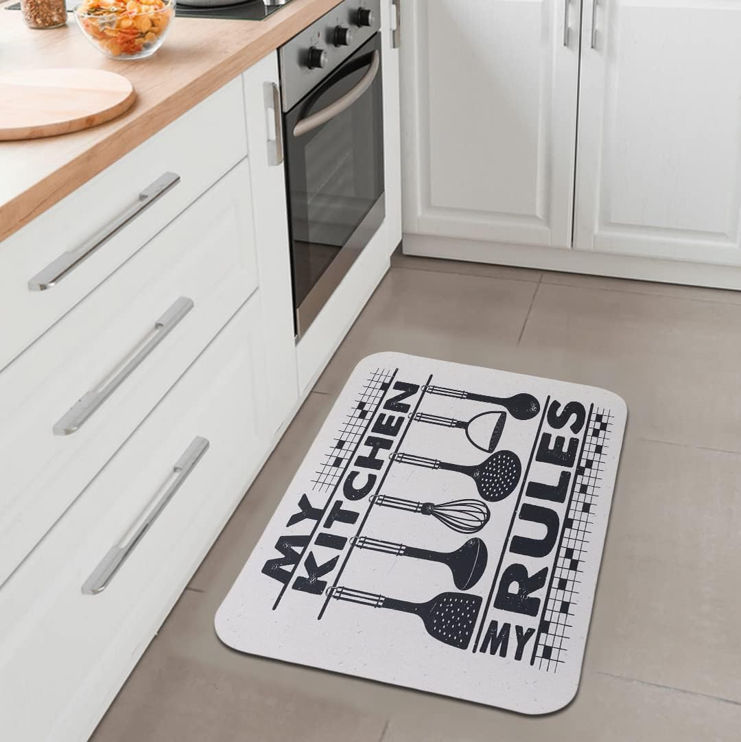 Kuber Industries PVC Kitchen Floor Mat|Anti-Skid Backing|Mats for Kitchen Floor |Easily Washable|Idol for Home, Kitchen Entrance| CF-220808 | Multi
