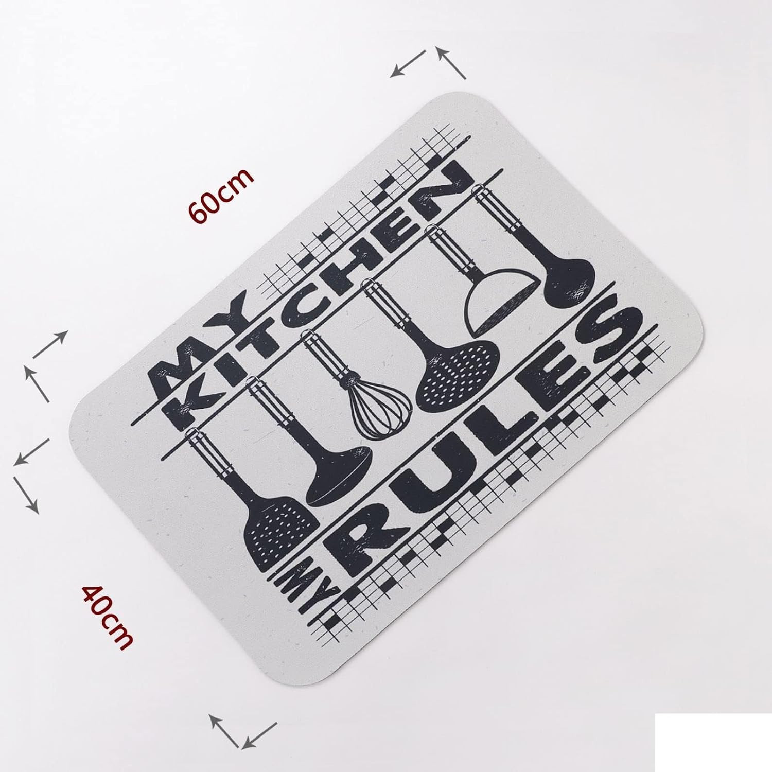 Kuber Industries PVC Kitchen Floor Mat|Anti-Skid Backing|Mats for Kitchen Floor |Easily Washable|Idol for Home, Kitchen Entrance| CF-220808 | Multi