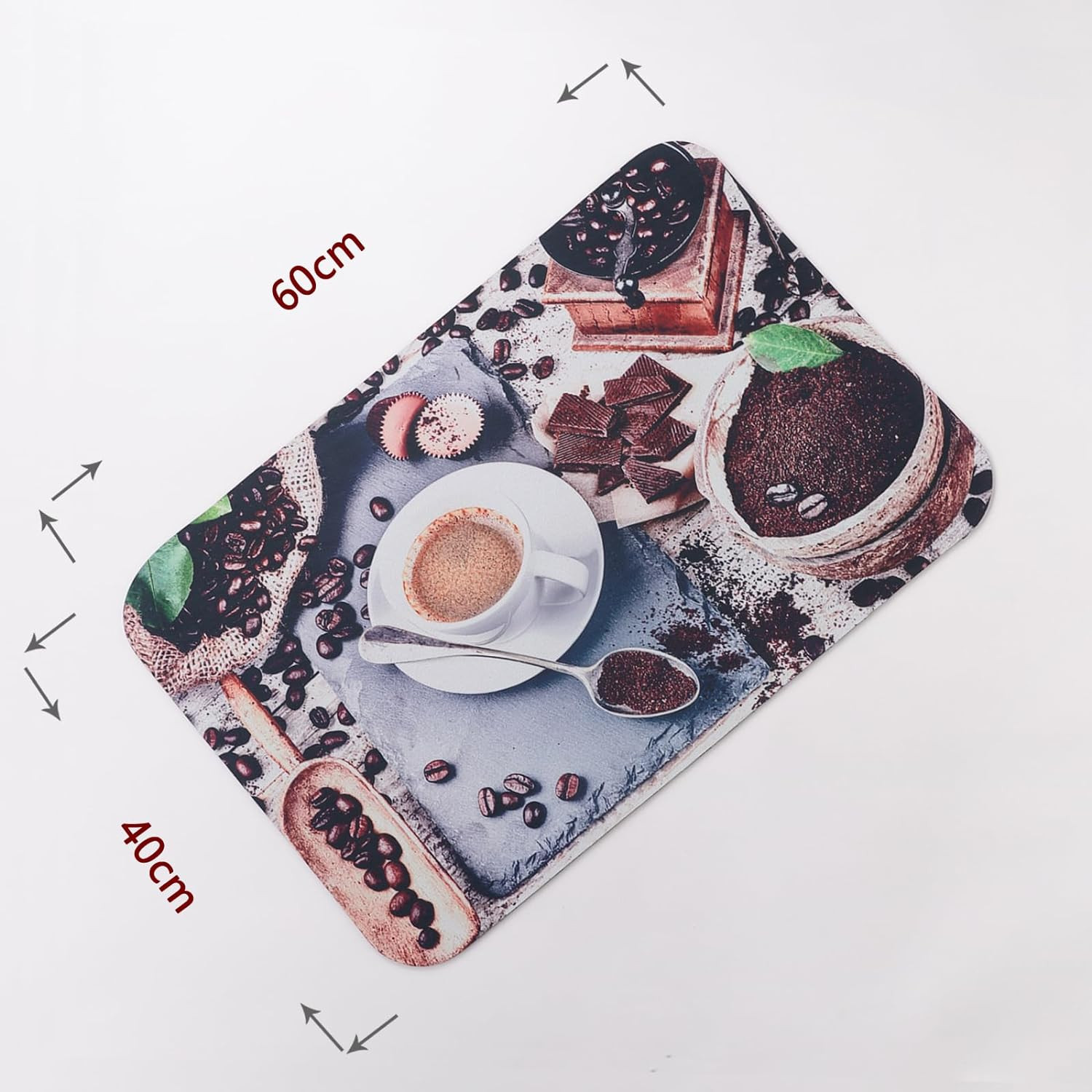 Kuber Industries PVC Kitchen Floor Mat|Anti-Skid Backing|Mats for Kitchen Floor |Easily Washable|Idol for Home, Kitchen Entrance| CF-220810 | Multi