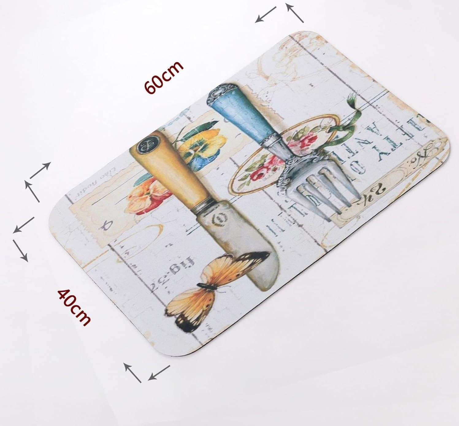 Kuber Industries PVC Kitchen Floor Mat|Anti-Skid Backing|Mats for Kitchen Floor |Easily Washable|Idol for Home, Kitchen Entrance| CF-220811 | Multi
