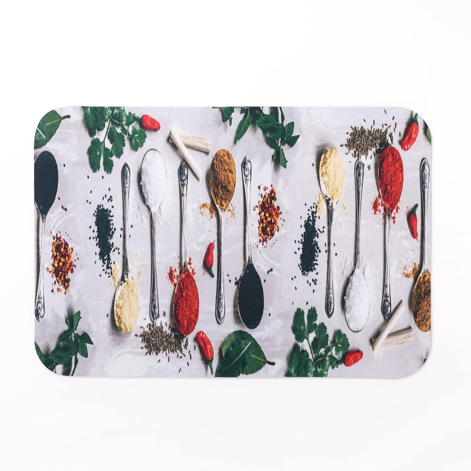Kuber Industries PVC Kitchen Floor Mat|Anti-Skid Backing|Mats for Kitchen Floor |Easily Washable|Idol for Home, Kitchen Entrance| CF-220817 | Multi