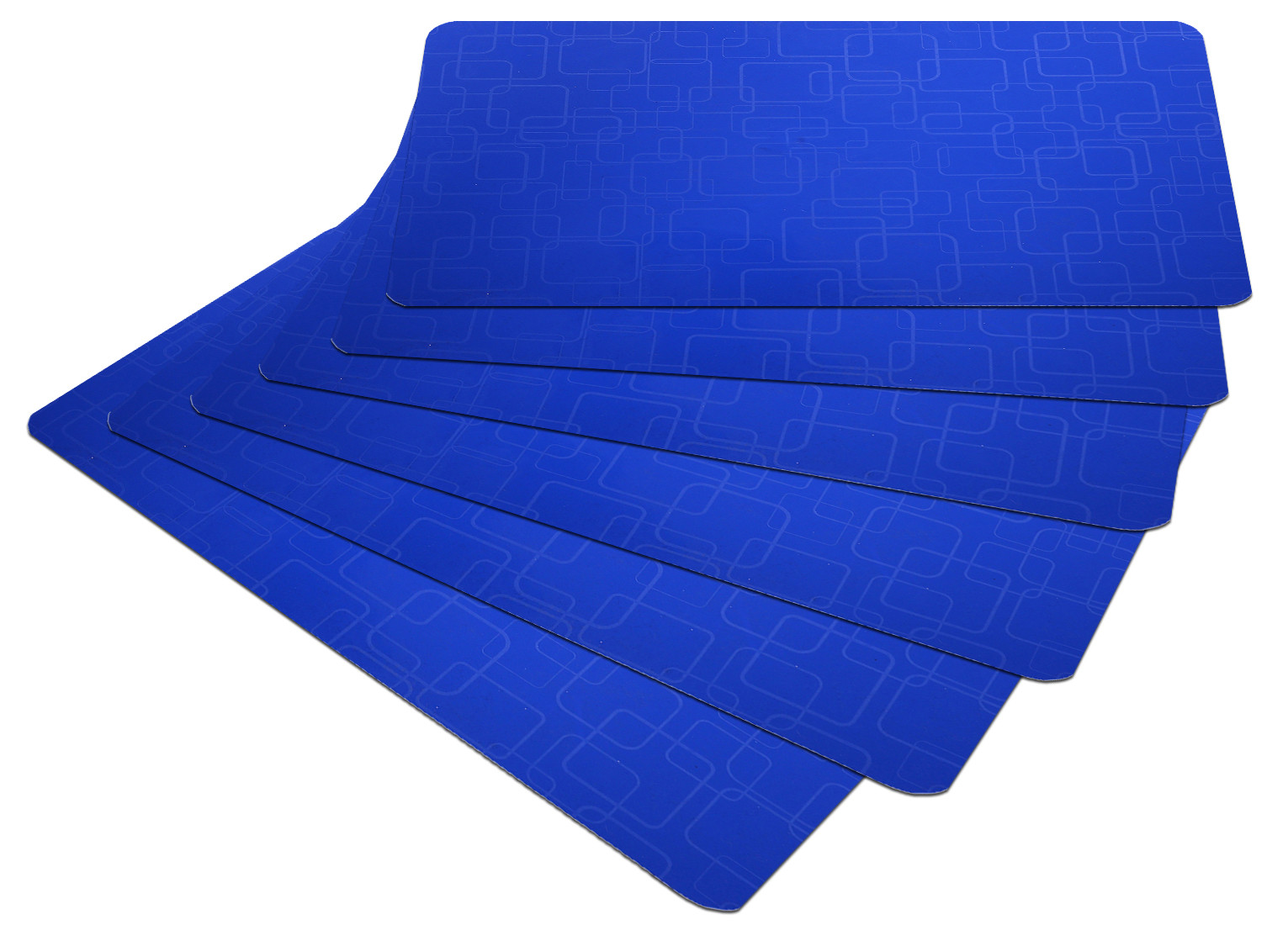 Kuber Industries PVC Refrigerator/Fridge Drawer Mat, Set of 6 (Blue)