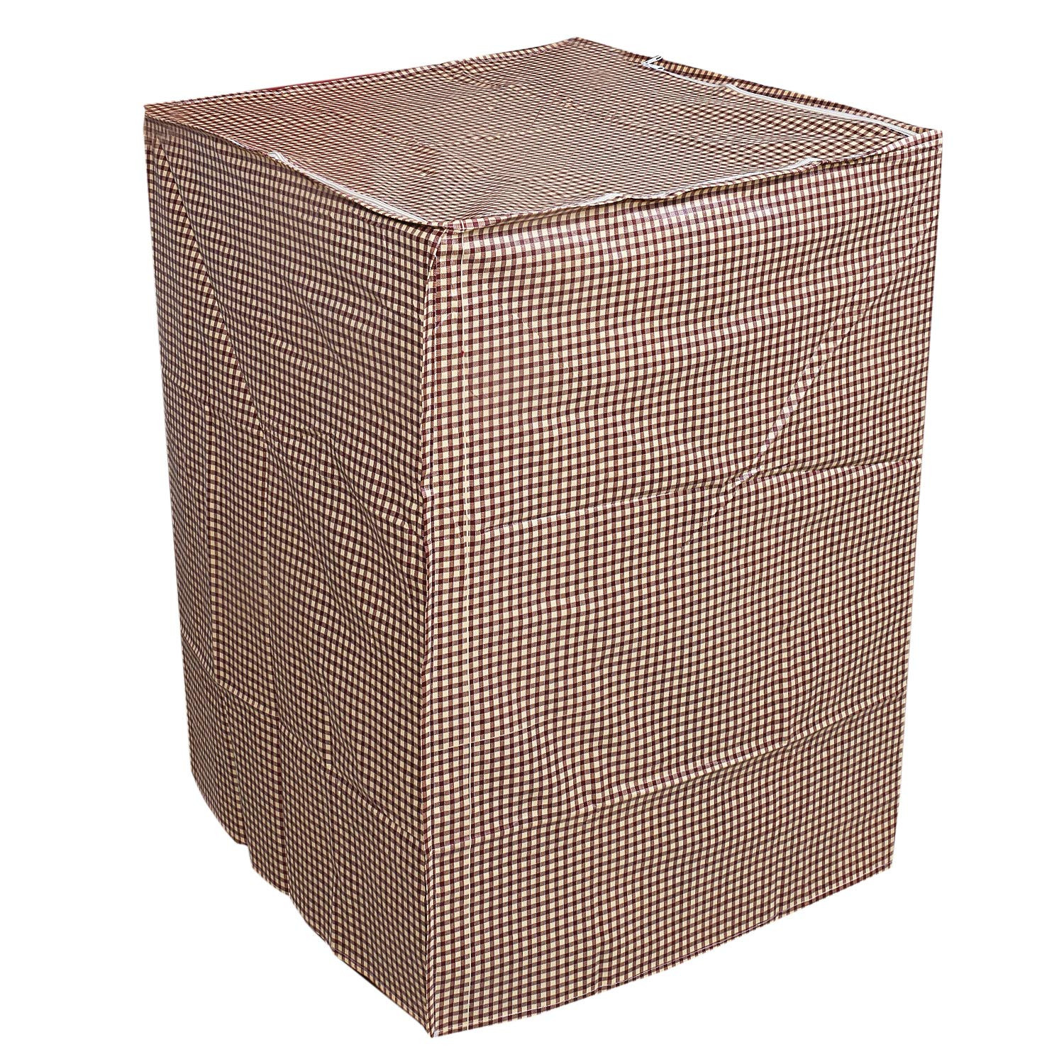 Kuber Industries PVC Top Load Fully Automatic Washing Machine Cover (Brown), CTKTC13566
