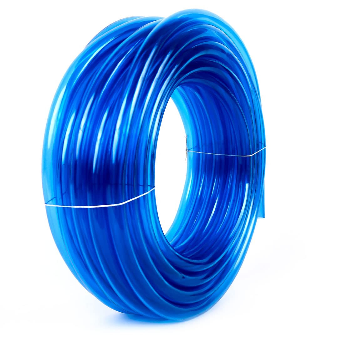 Kuber Industries PVC Water Pipe 15 Meter | Multi-Utility Water Pipe for Garden, Car Cleaning & Pet Washing | Light Weight, Kink Proof Proof & Portable Hose Pipe for Gardening | 15 Meter | Blue |