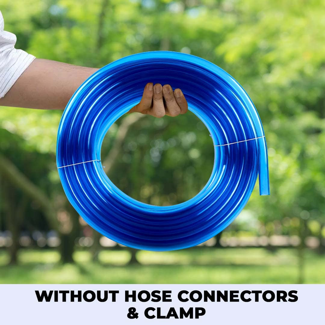 Kuber Industries PVC Water Pipe 15 Meter | Multi-Utility Water Pipe for Garden, Car Cleaning & Pet Washing | Light Weight, Kink Proof Proof & Portable Hose Pipe for Gardening | 15 Meter | Blue |