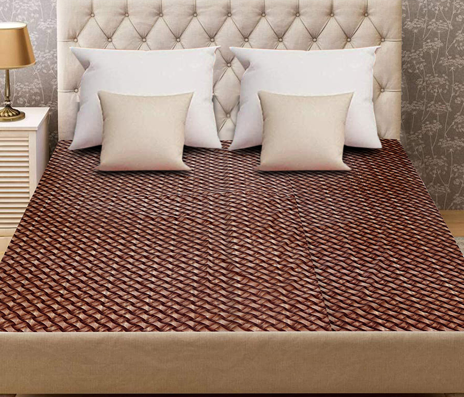 Kuber Industries PVC Waterproof and Dust Proof Double Bed Mattress Protector, Non-Toxic Bed Protector, Mattresses Cover, 78