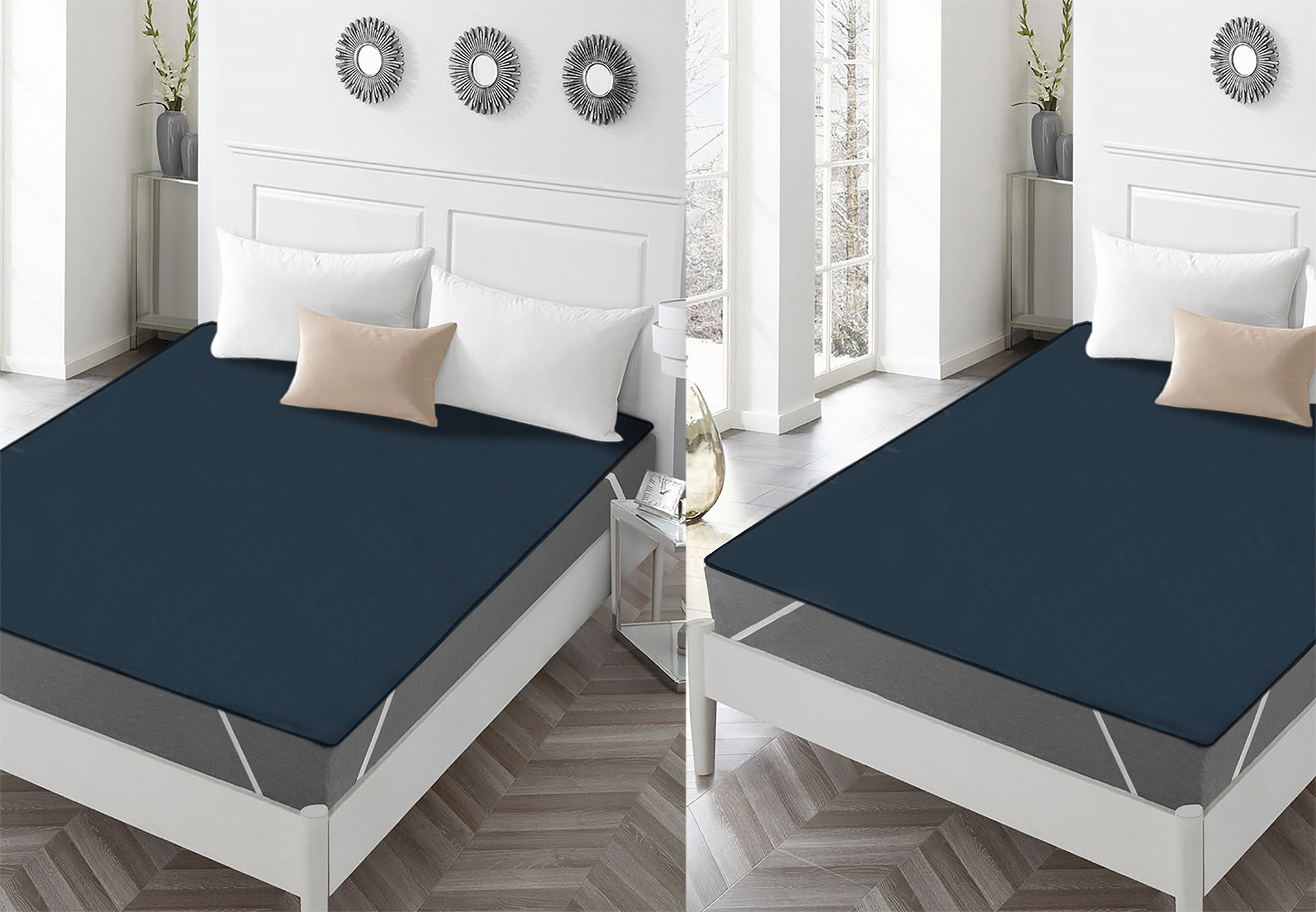 Kuber Industries PVC Waterproof/Dustproof Double Bed Mattress Protector, 72