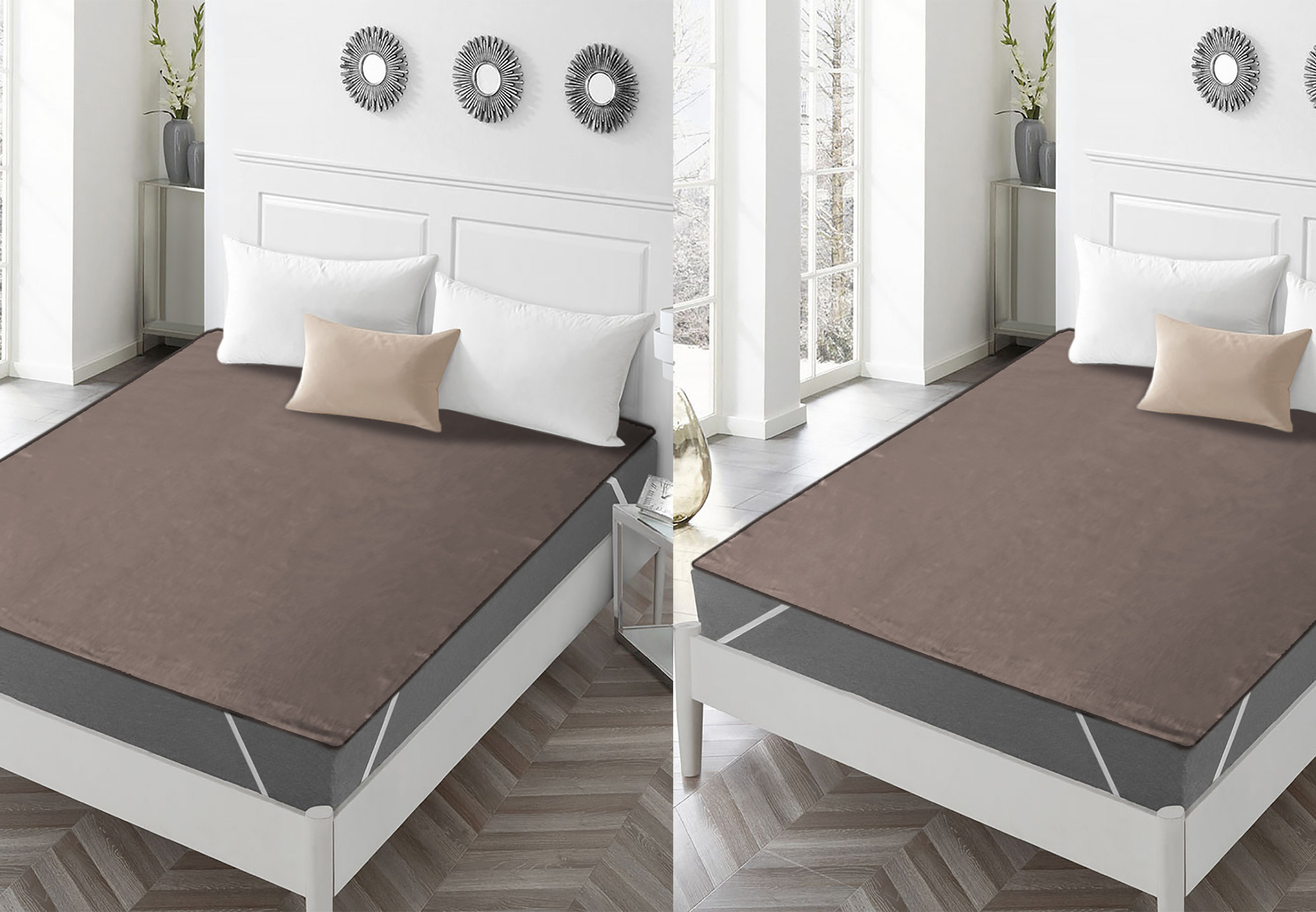 Kuber Industries PVC Waterproof/Dustproof Double Bed Mattress Protector, 72