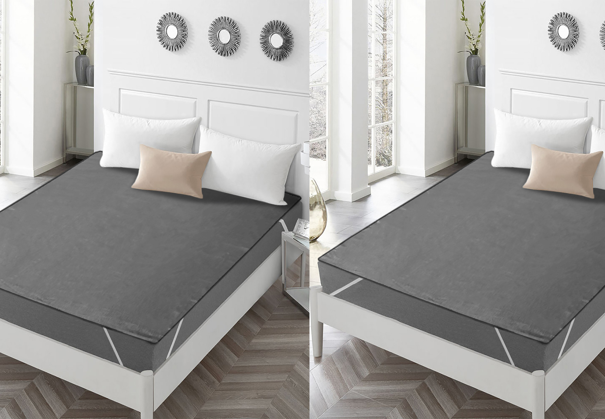 Kuber Industries PVC Waterproof/Dustproof Double Bed Mattress Protector, 72