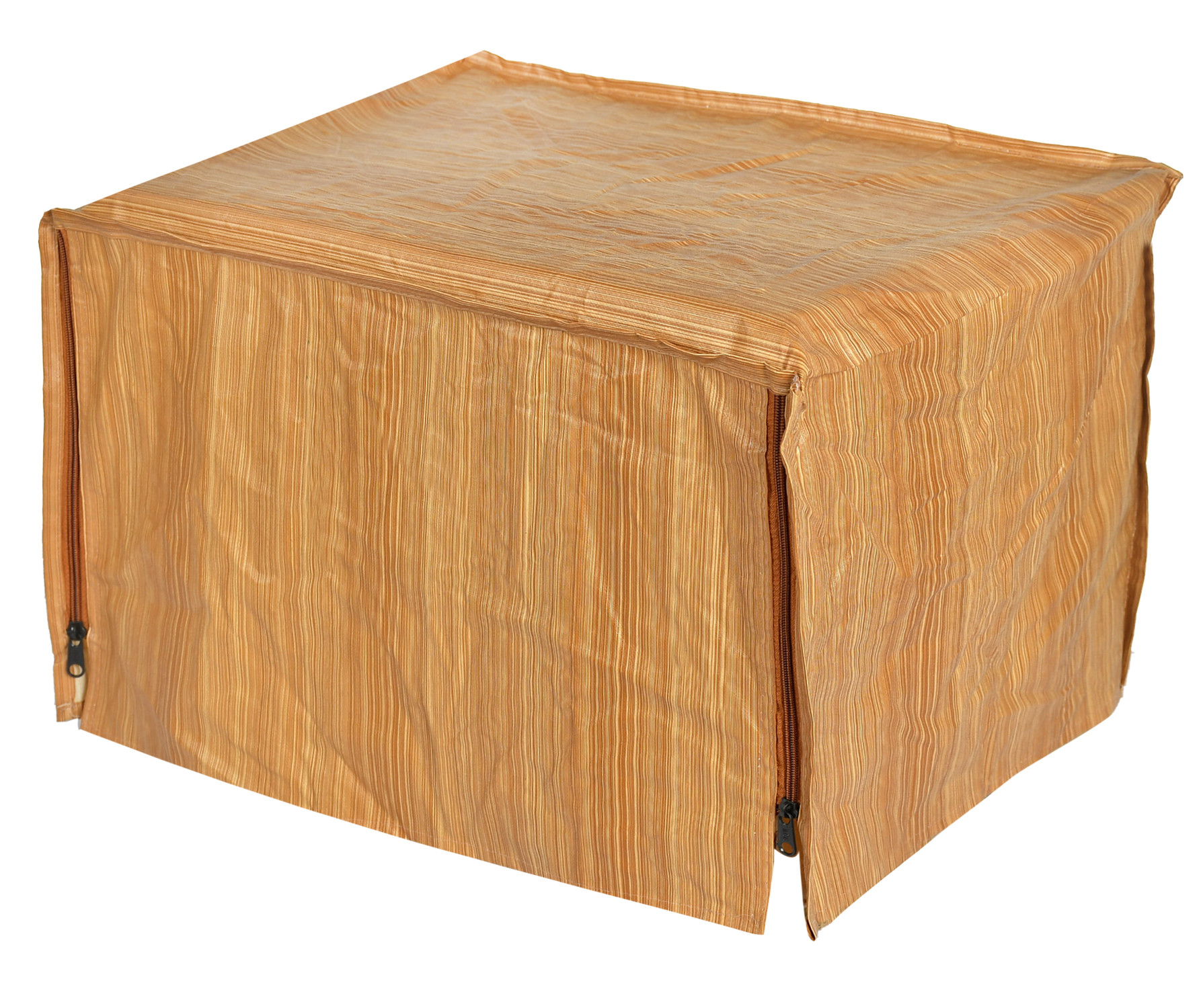 Kuber Industries PVC Wodden Printed Microwave Oven Cover,30 Ltr. (Brown)-HS43KUBMART25927