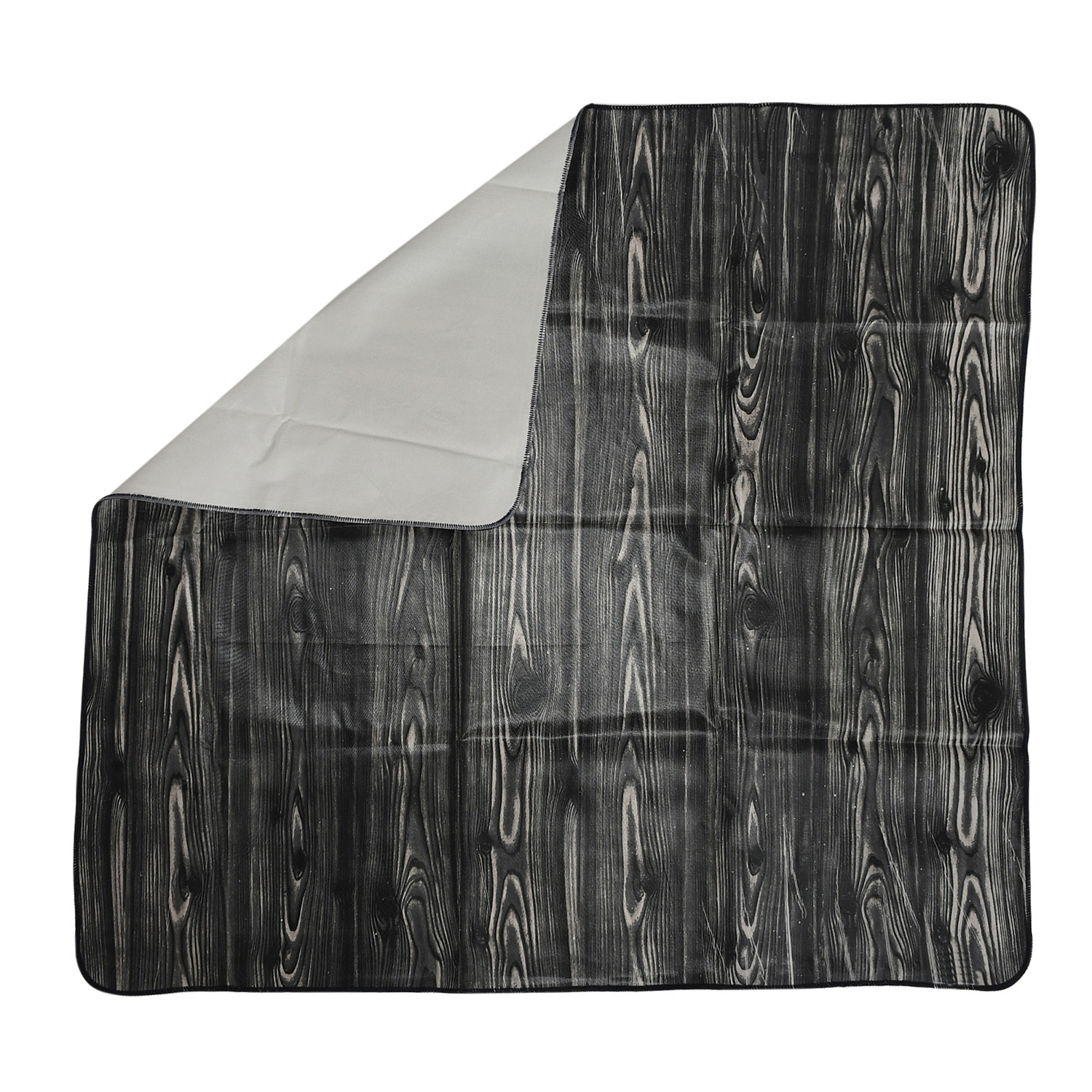 Kuber Industries PVC Wooden Print Both Sided Bed Server Food Mat, Bedsheet Protector For Home 36