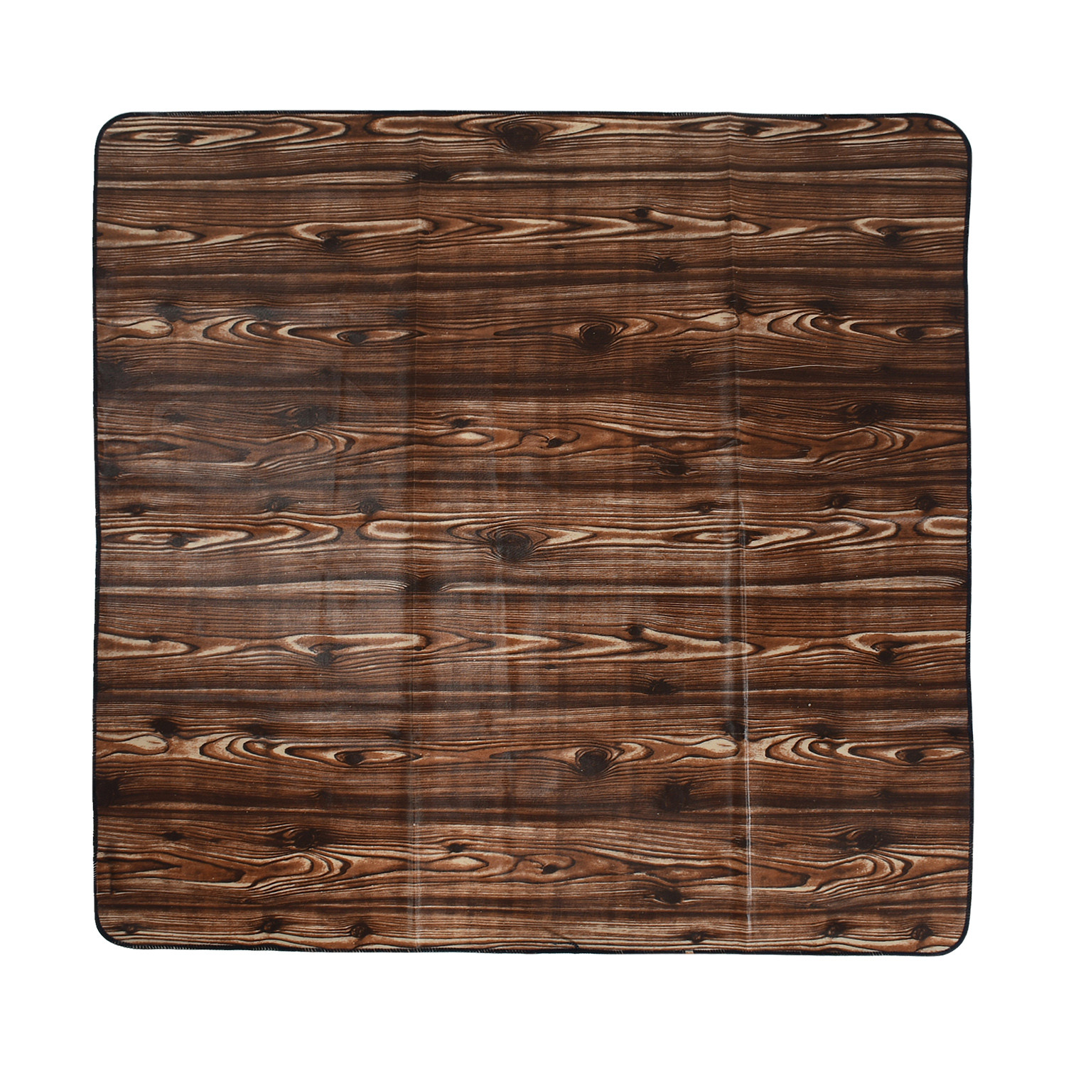 Kuber Industries PVC Wooden Print Both Sided Bed Server Food Mat, Bedsheet Protector For Home 36