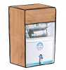 Kuber Industries PVC Wooden Print Water Purifier RO Cover For Home &amp; Kitchen (Light Brown) 54KM4146