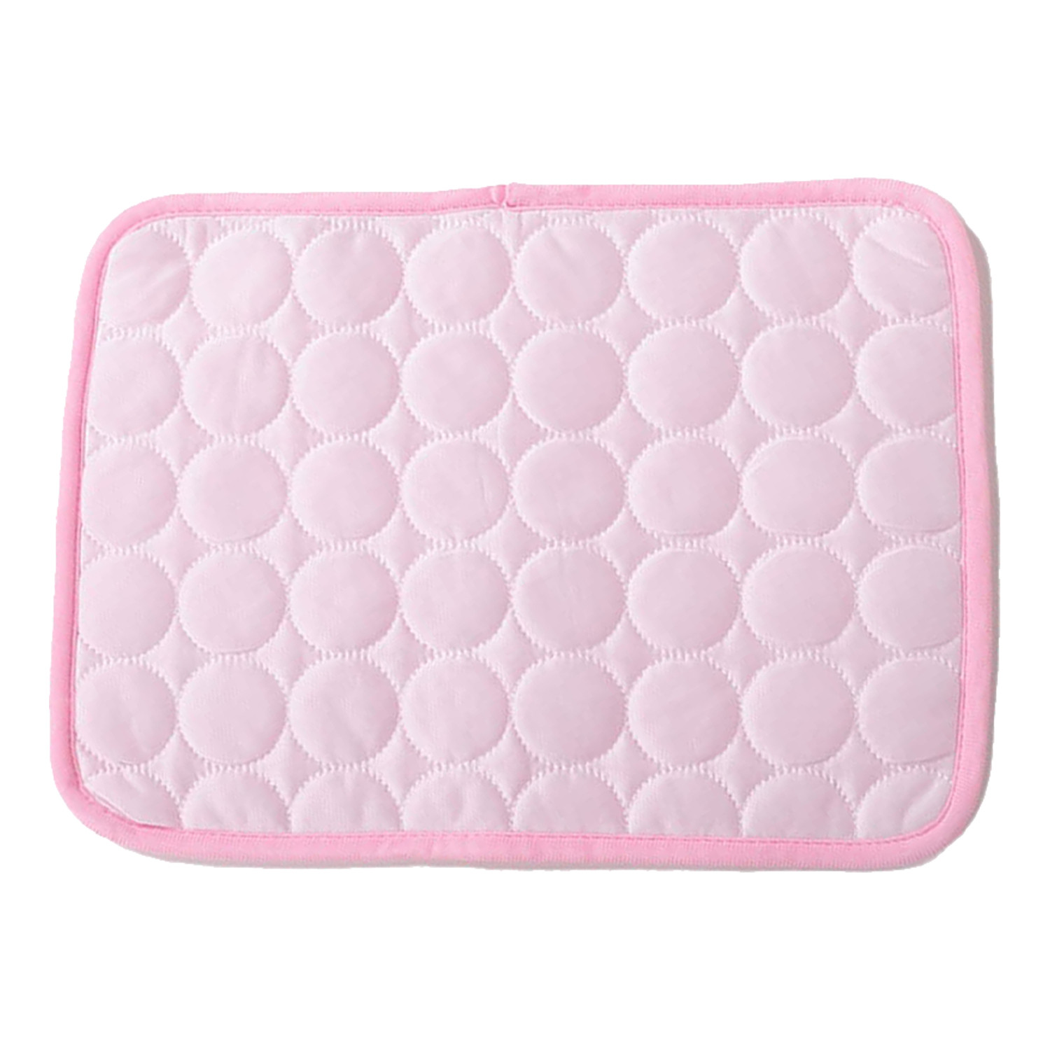 Kuber Industries Rectangular Dog & Cat Bed|Premium Cool Ice Silk with Polyester with Bottom Mesh|Multi-Utility Self-Cooling Pad for Dog & Cat|Light-Weight & Durable Dog Bed|ZQCJ001P-L|Pink