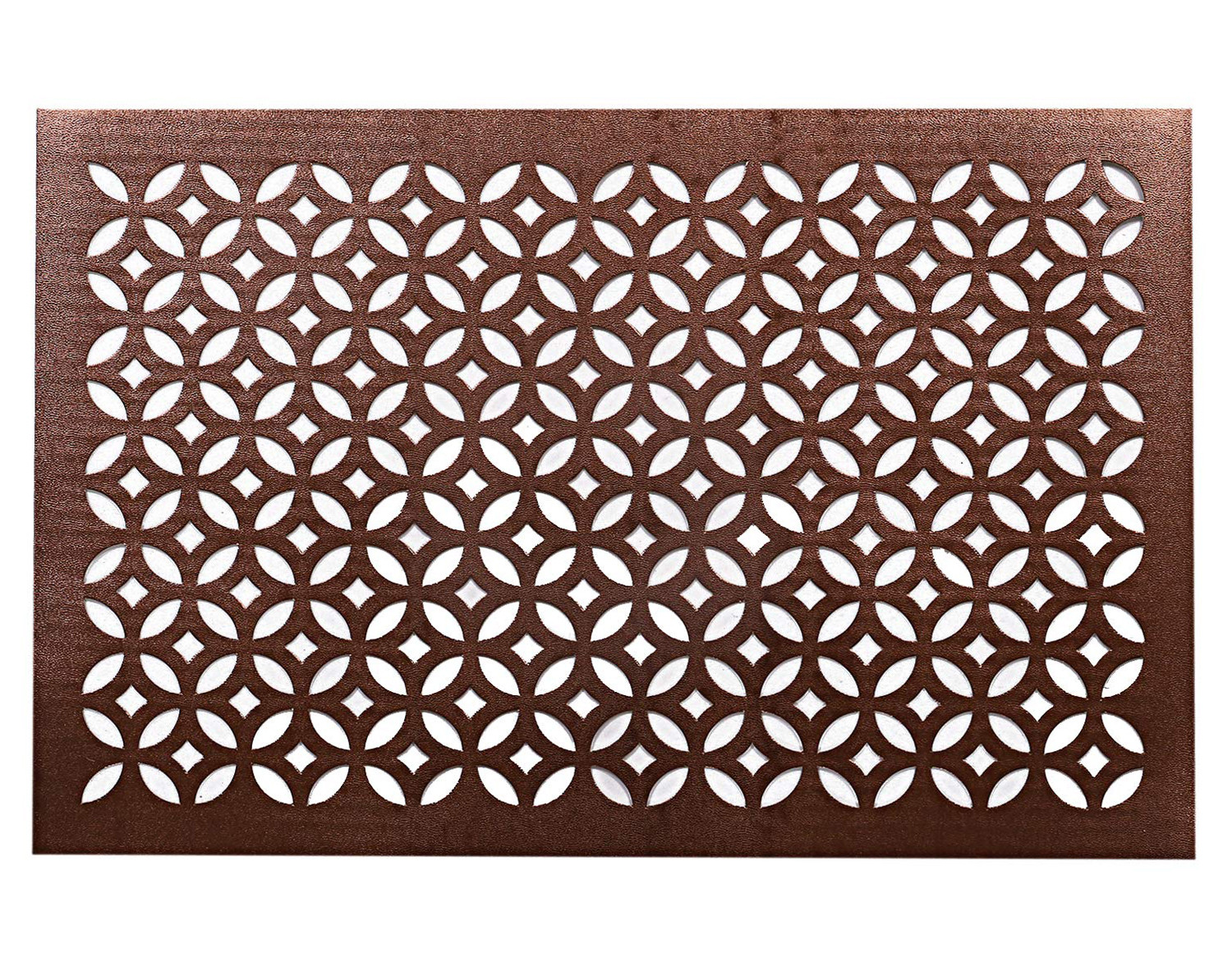 Kuber Industries Rectangular Soft Leather Table Placemats, Set of 4 (Copper)