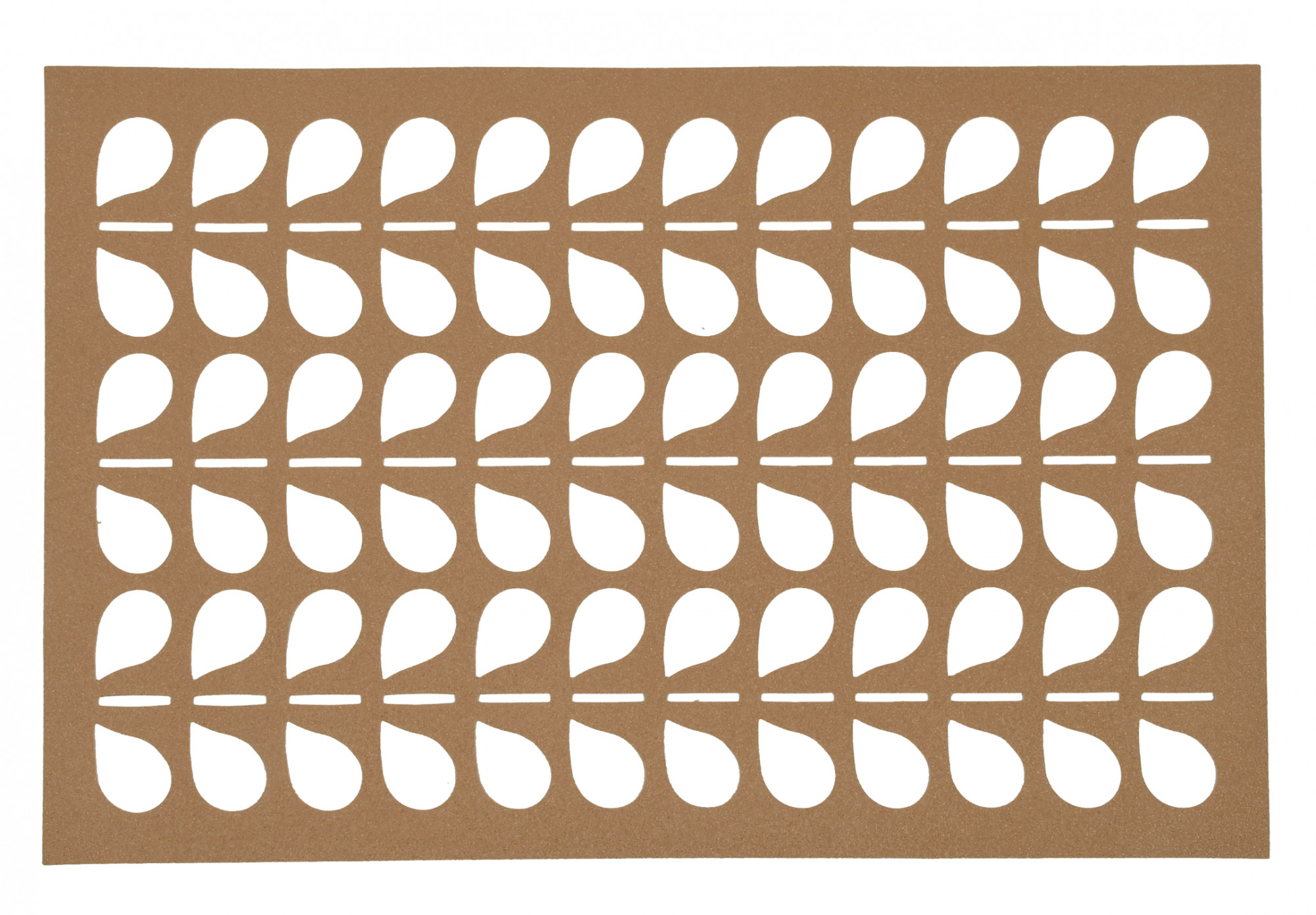 Kuber Industries Rectangular Soft Leather Table Placemats, Set of 4 (Peach)