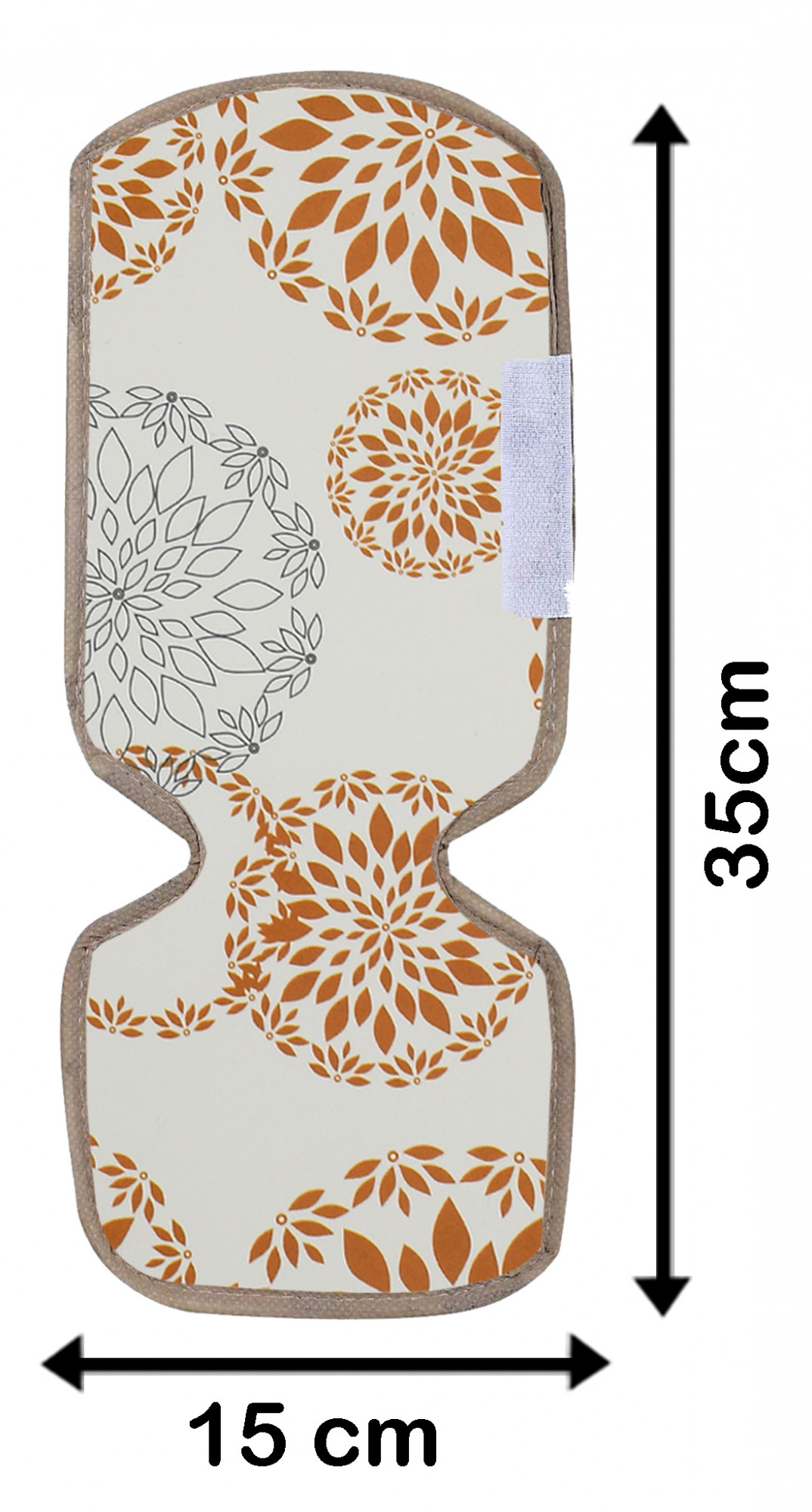 Kuber Industries Refrigerator Door Handle Covers,Keep Your Kitchen Appliance Clean from Smudges, Fingertips, Drips, Food Stains, Perfect for Dishwashers,Set of 2,Rangoli,White