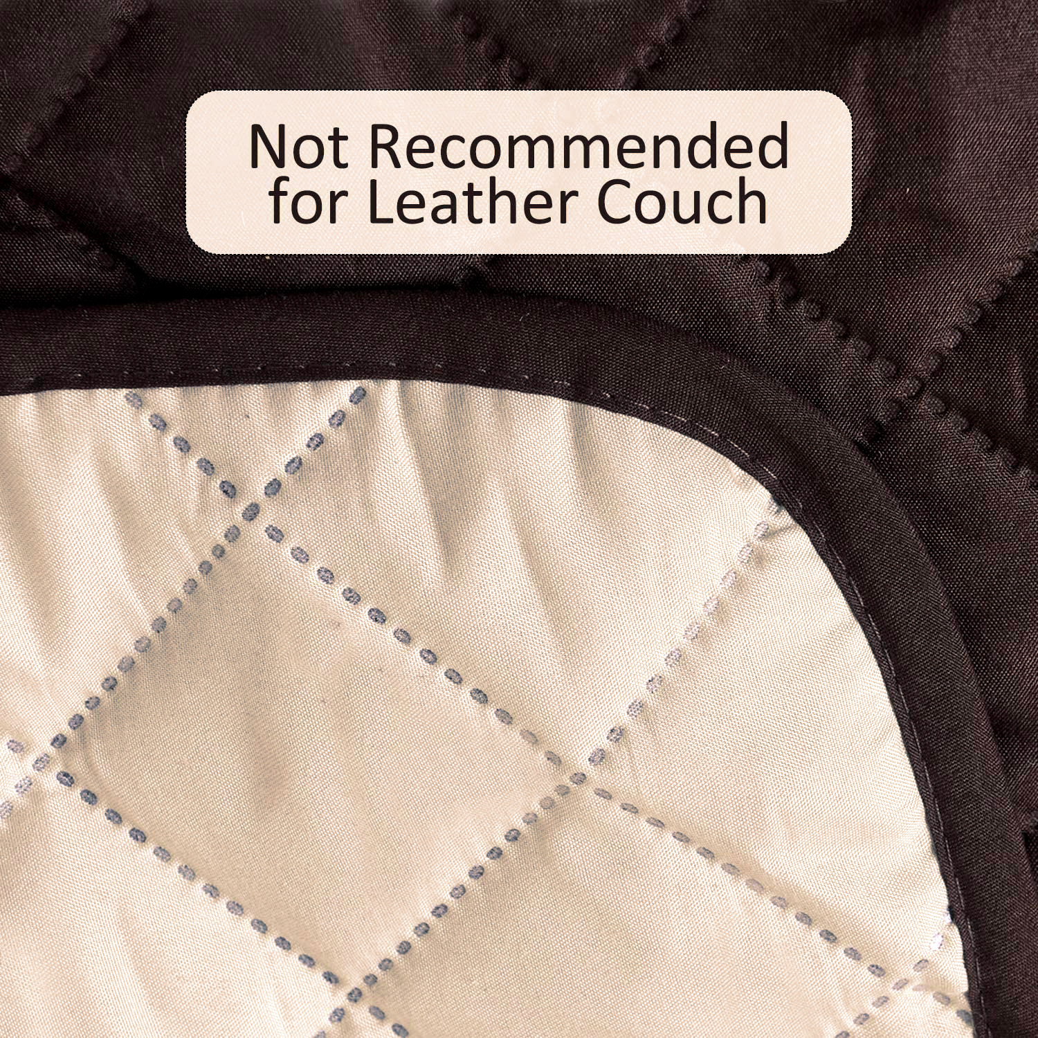 Kuber Industries Reversible 2+1 Seater Polyester Sofa Cover for Living Room, Brown & Ivory