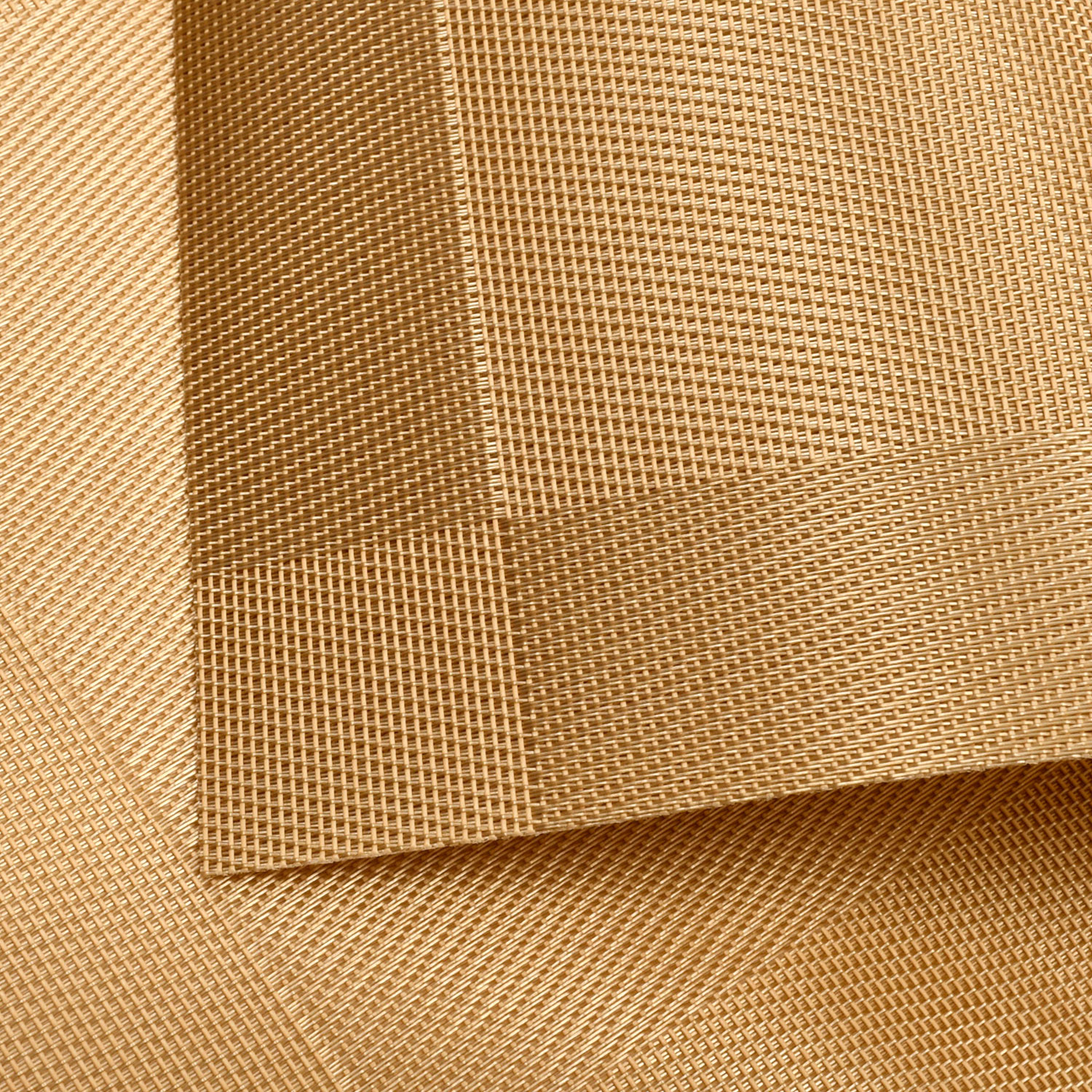 Kuber Industries Reversible Non-Slip Wipe Clean Heat Resistant PVC Placemats for Dining Table,(Gold)