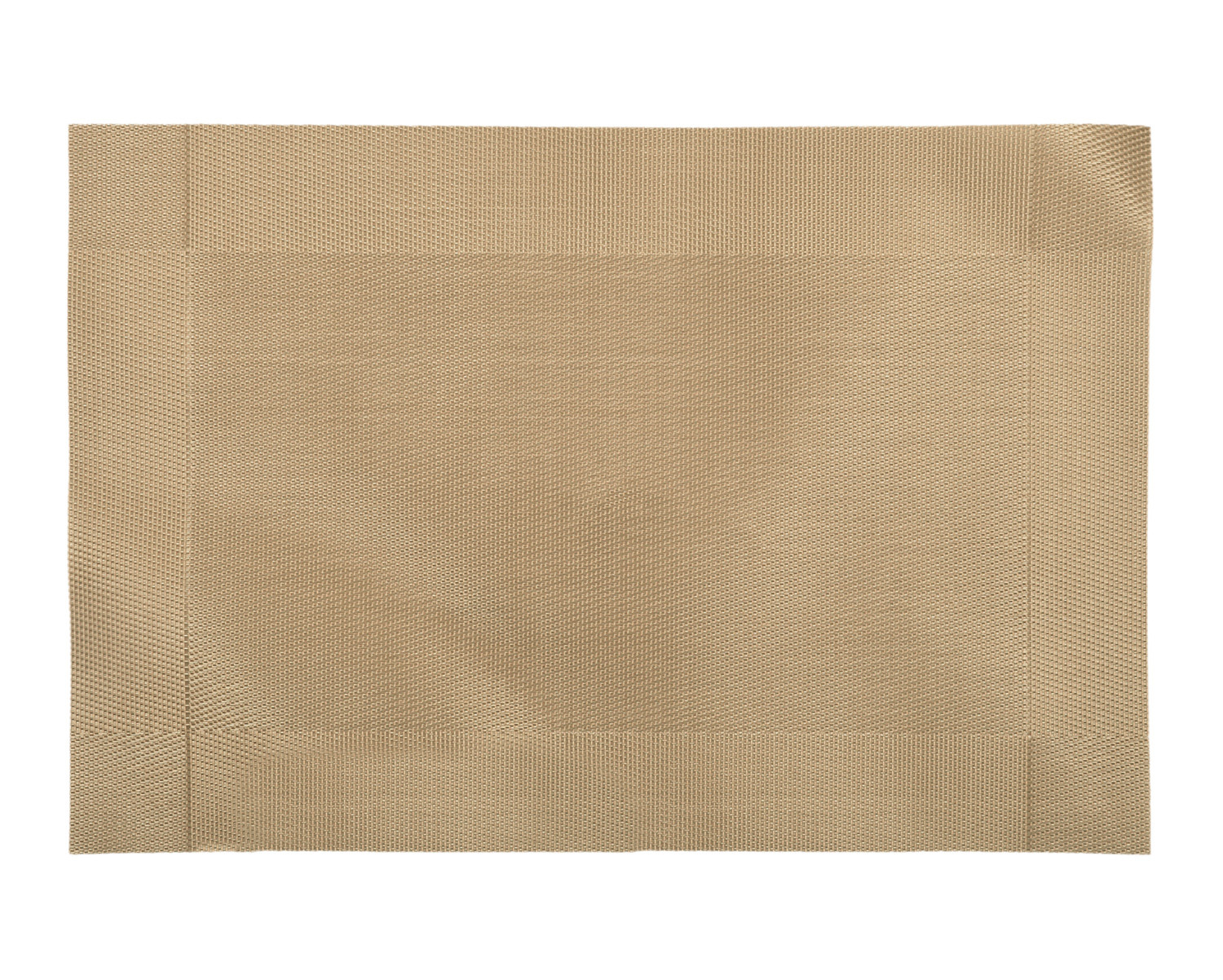 Kuber Industries Reversible Non-Slip Wipe Clean Heat Resistant PVC Placemats for Dining Table,(Light Brown)