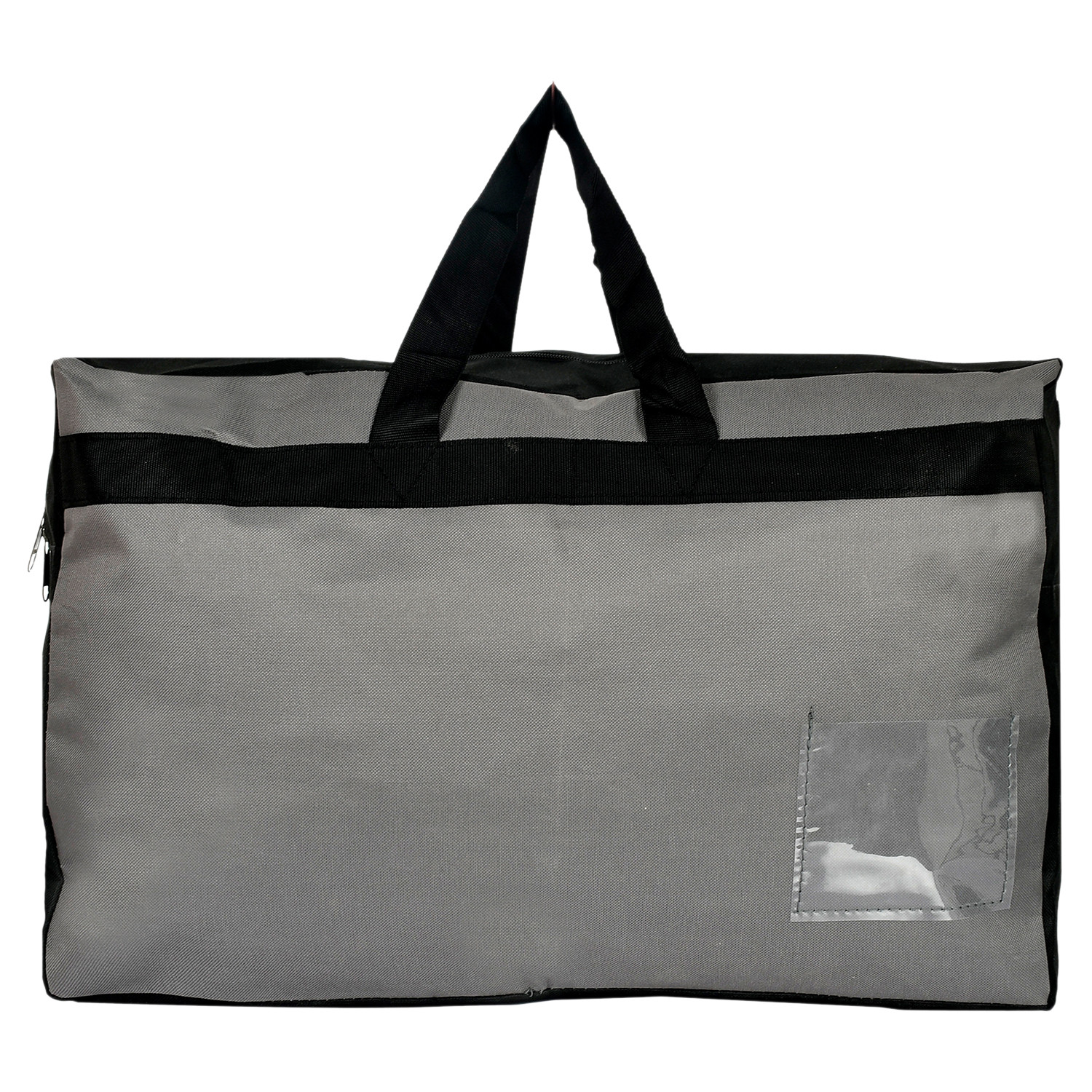 Kuber Industries Rexine Foldable Travel Duffle Bag, Storage Bag, Wardrobe organizer For Traveling (Grey) 54KM4216