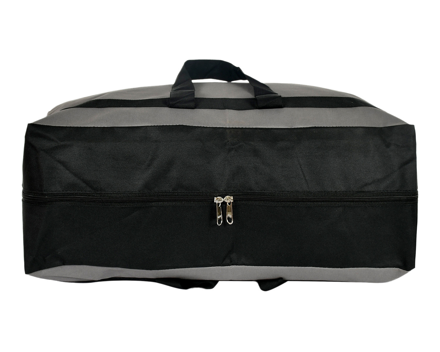 Kuber Industries Rexine Foldable Travel Duffle Bag, Storage Bag, Wardrobe organizer For Traveling (Grey) 54KM4216