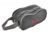 Kuber Industries Rexine Lightweight Travel Toiletry Bag Shaving Kit With Carrying Strap (Grey) 54KM4283