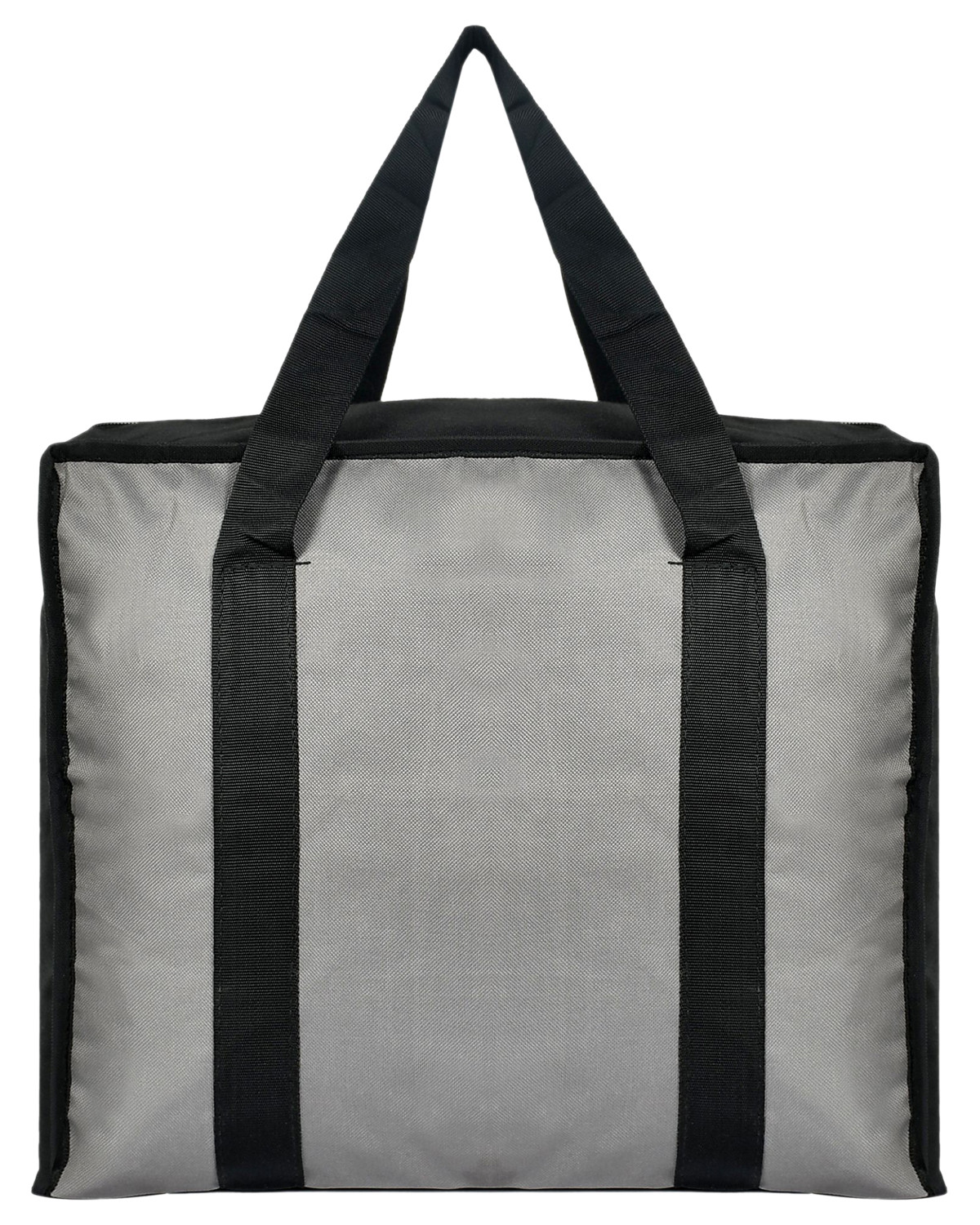 Kuber Industries Rexine Shopping Bags/Grocery Bag for Carry Grocery, Fruits, Vegetable with Handles (Grey) 54KM4017