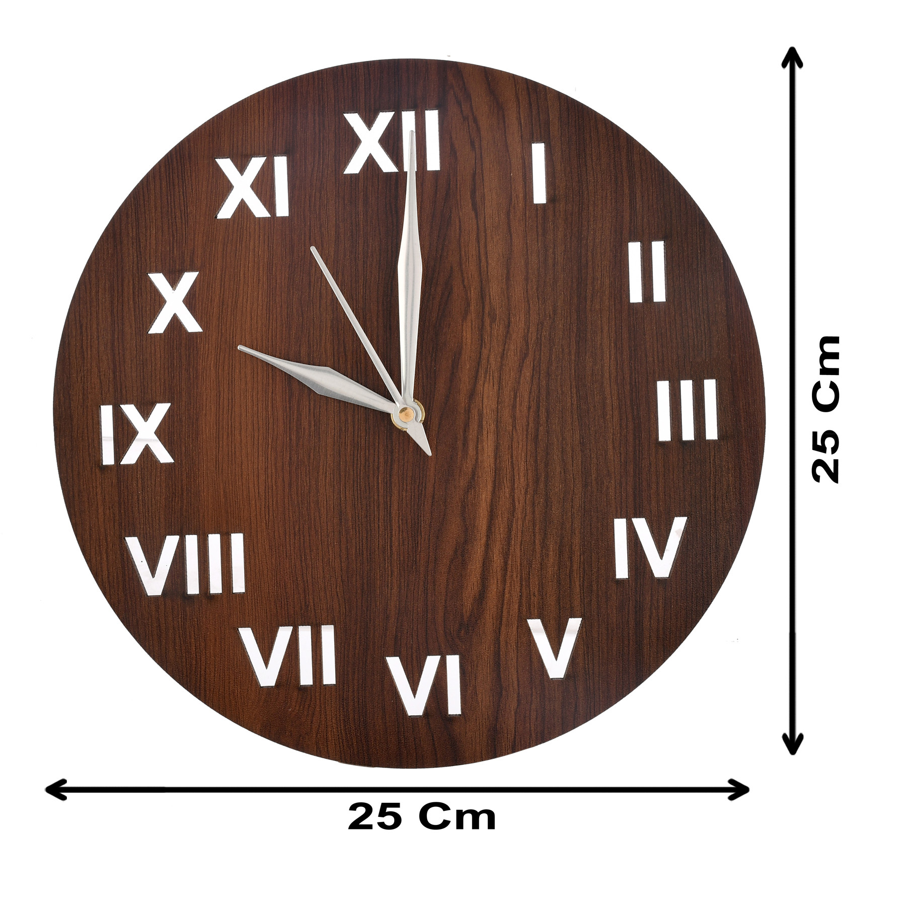 Kuber Industries Roman Number Round Shaped Wooden 10