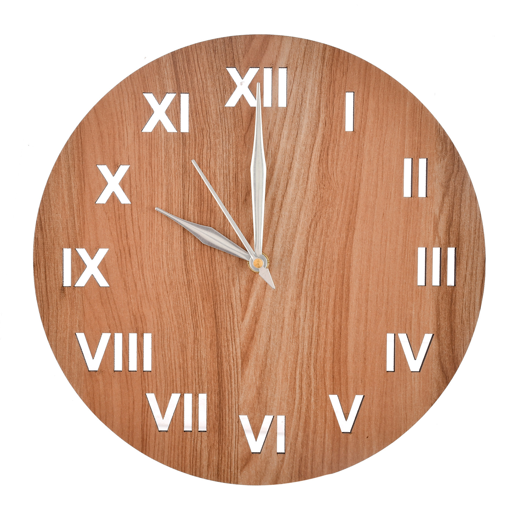 Kuber Industries Roman Number Round Shaped Wooden 10