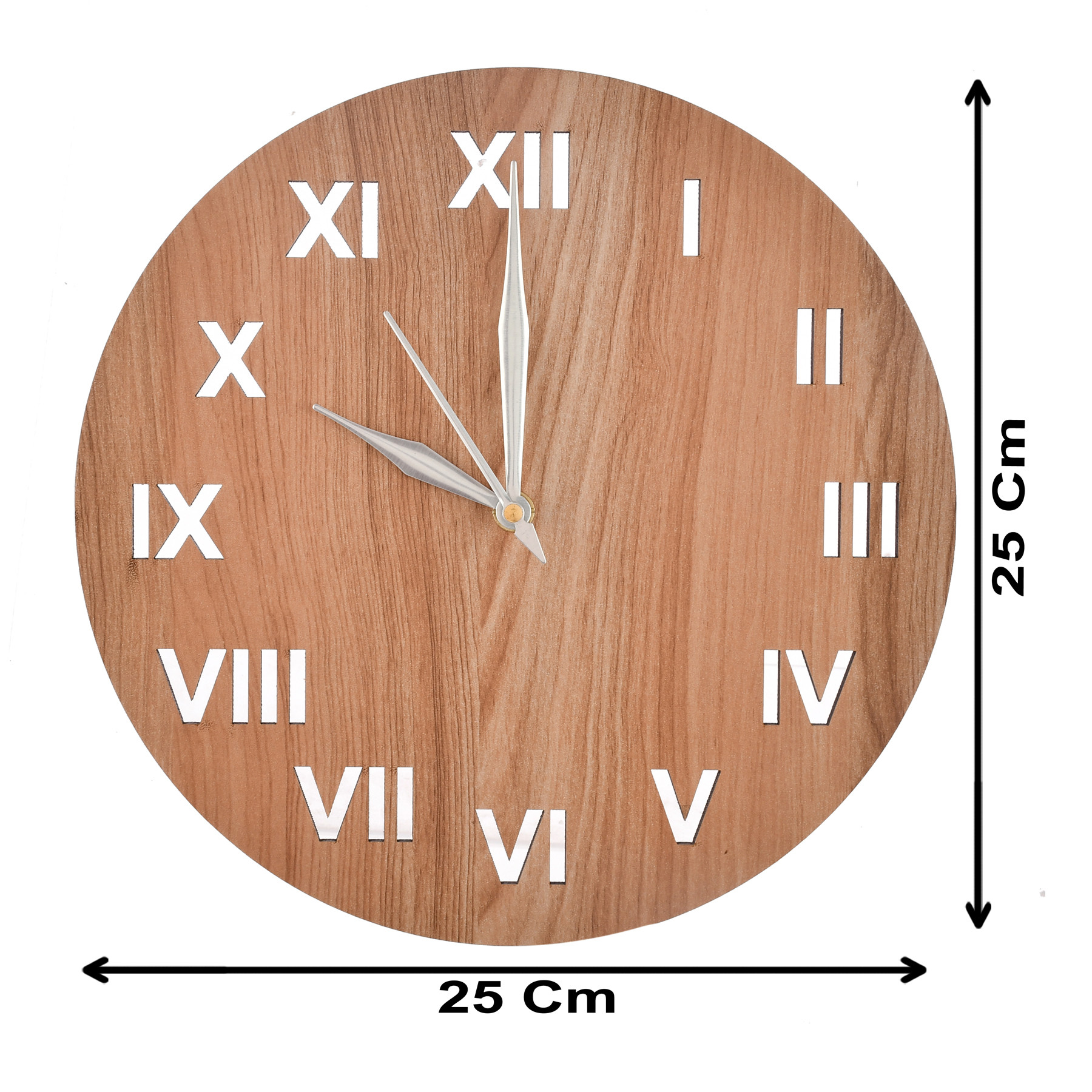 Kuber Industries Roman Number Round Shaped Wooden 10