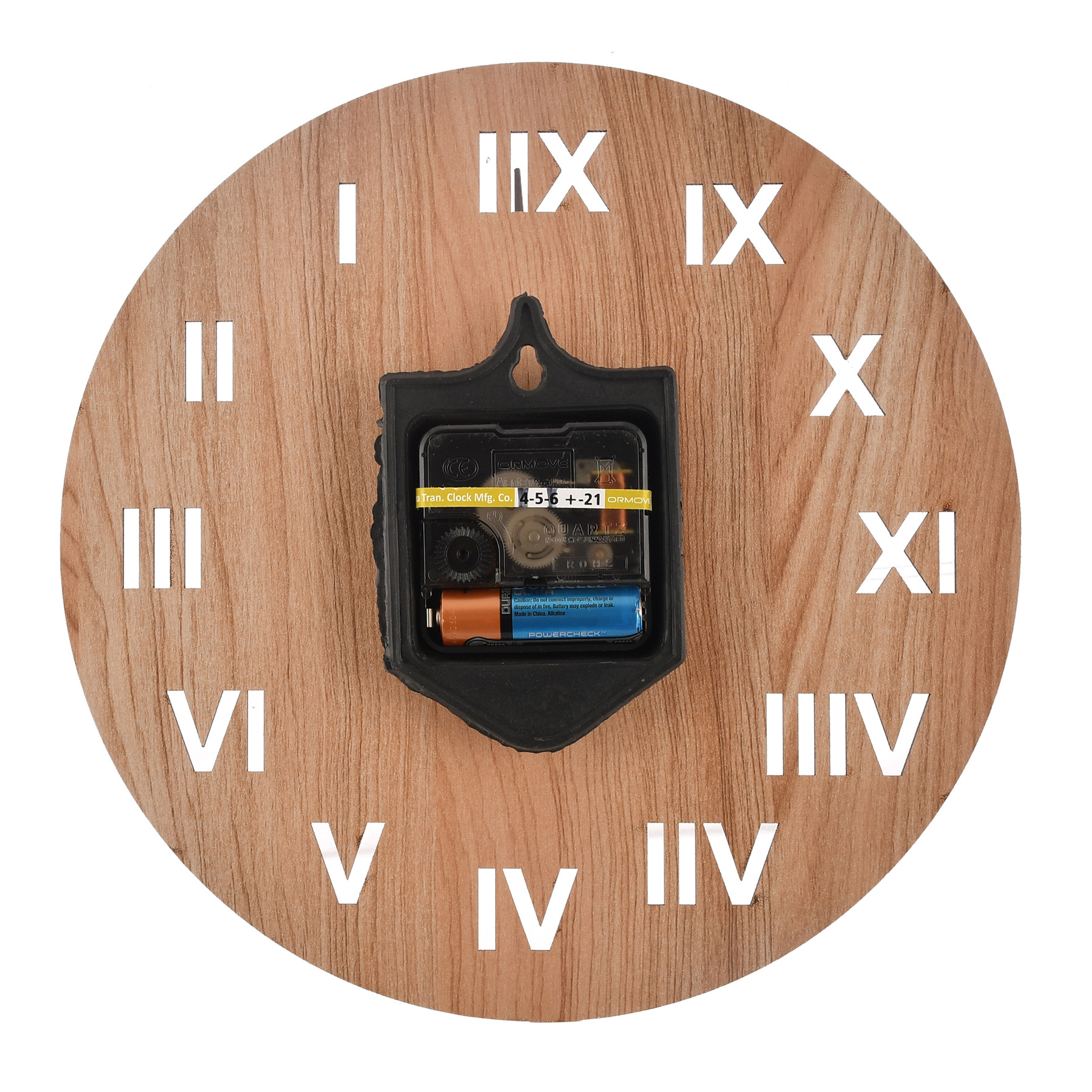 Kuber Industries Roman Number Round Shaped Wooden 10