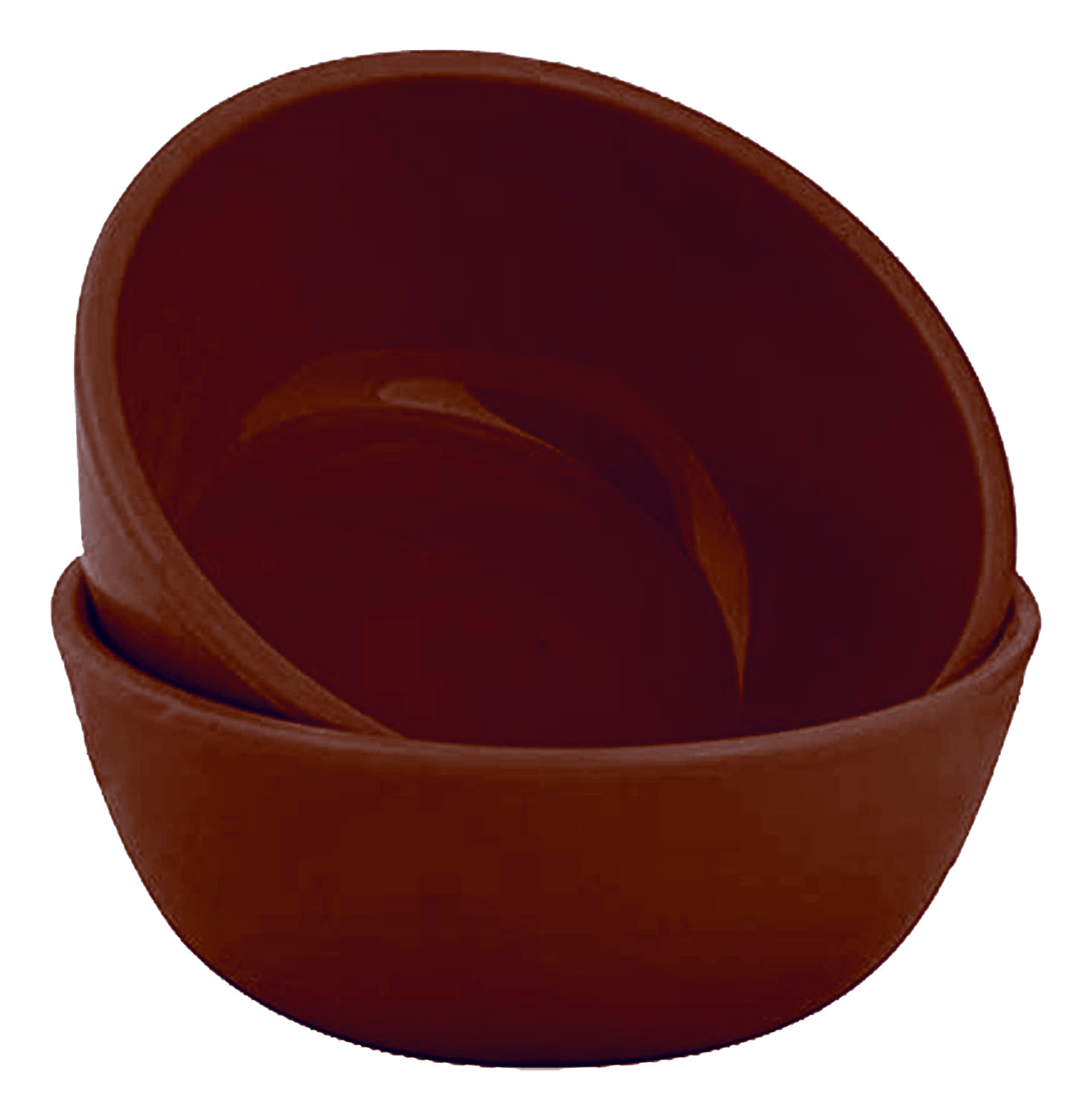 Kuber Industries Round Microwave Safe Unbreakable Plastic Square Katori/Bowl Set for ,Rice,Soup,Pasta,Salad Bowls, 250 Ml (Set Of 12) Brown & Green-KUBMART15281