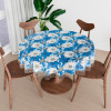 Round Table Cover | Table Cloth for Round Tables | 4 Seater Round Table Cloth | Sunflower Kitchen Dining Tablecloth | Tabletop Cover | 60 Inch | Blue