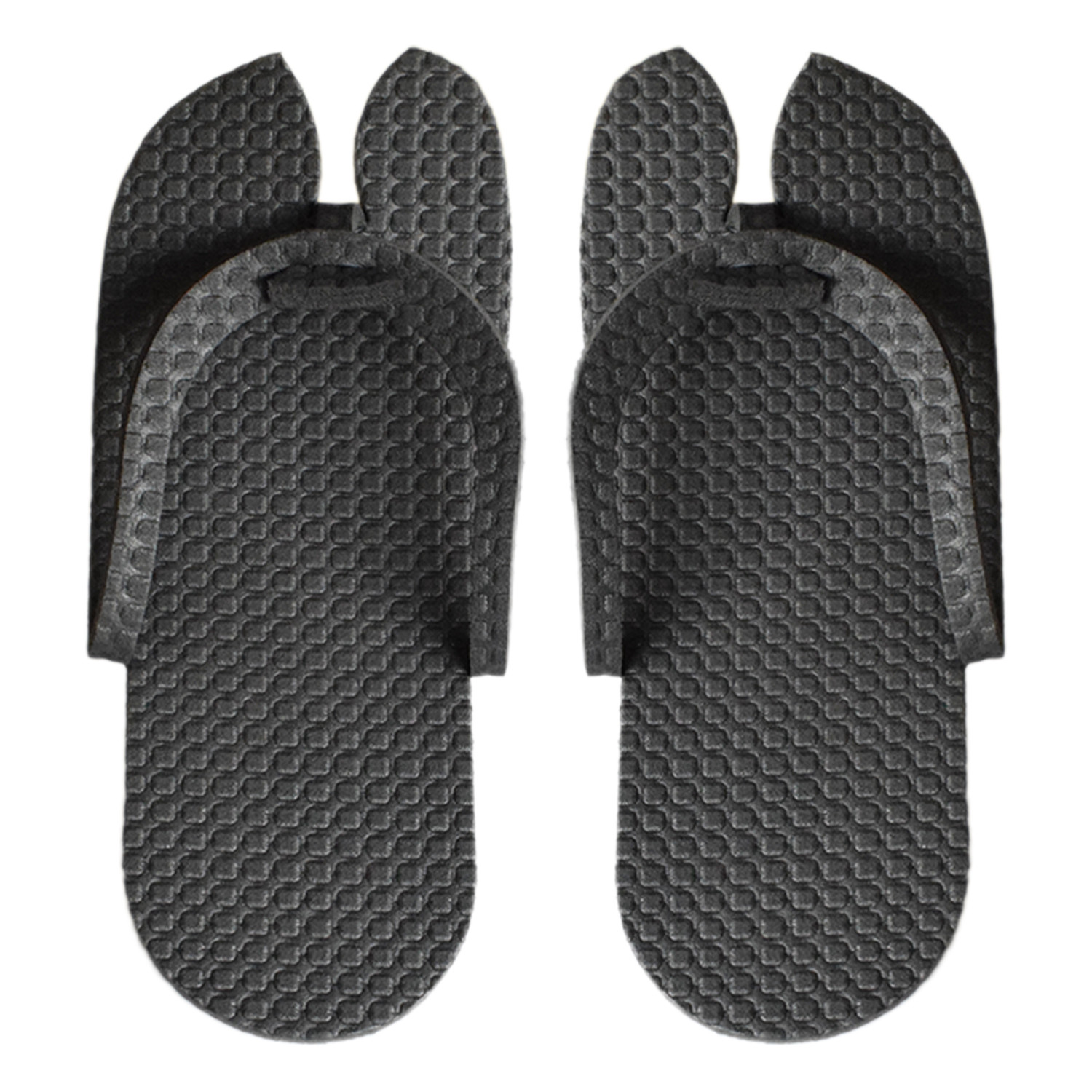 Kuber Industries Rubber Bathroom Slipper For Men & Women (Black) 54KM4212