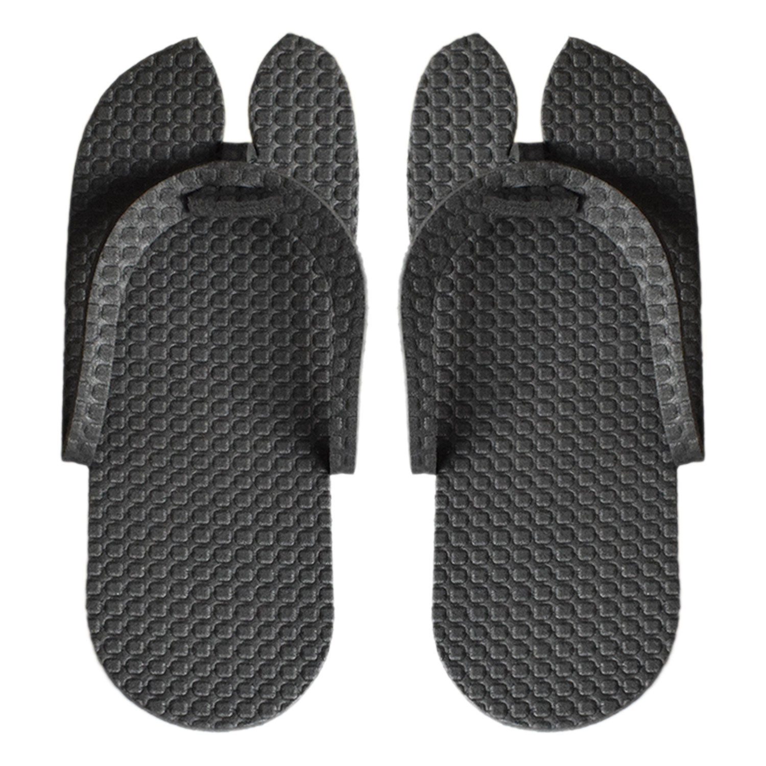 Kuber Industries Rubber Bathroom Slipper For Men & Women (Black) 54KM4212