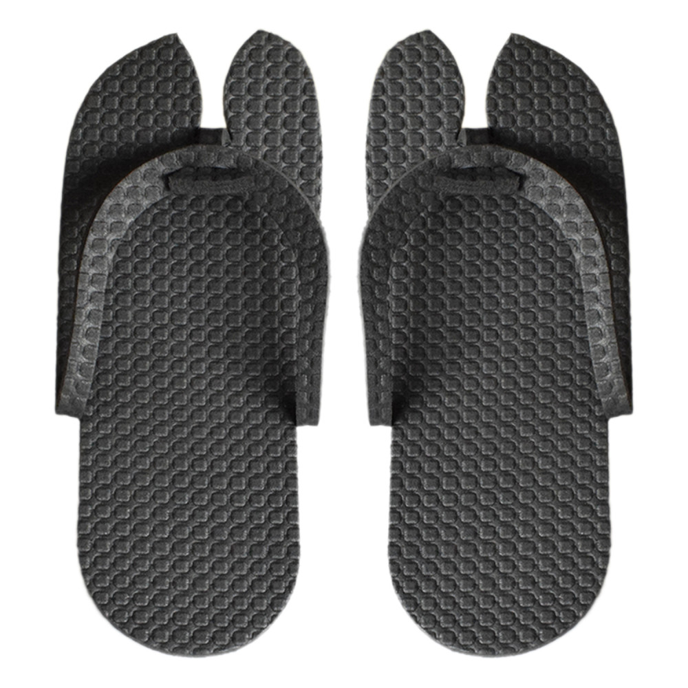 Kuber Industries Rubber Bathroom Slipper For Men &amp; Women (Black) 54KM4212