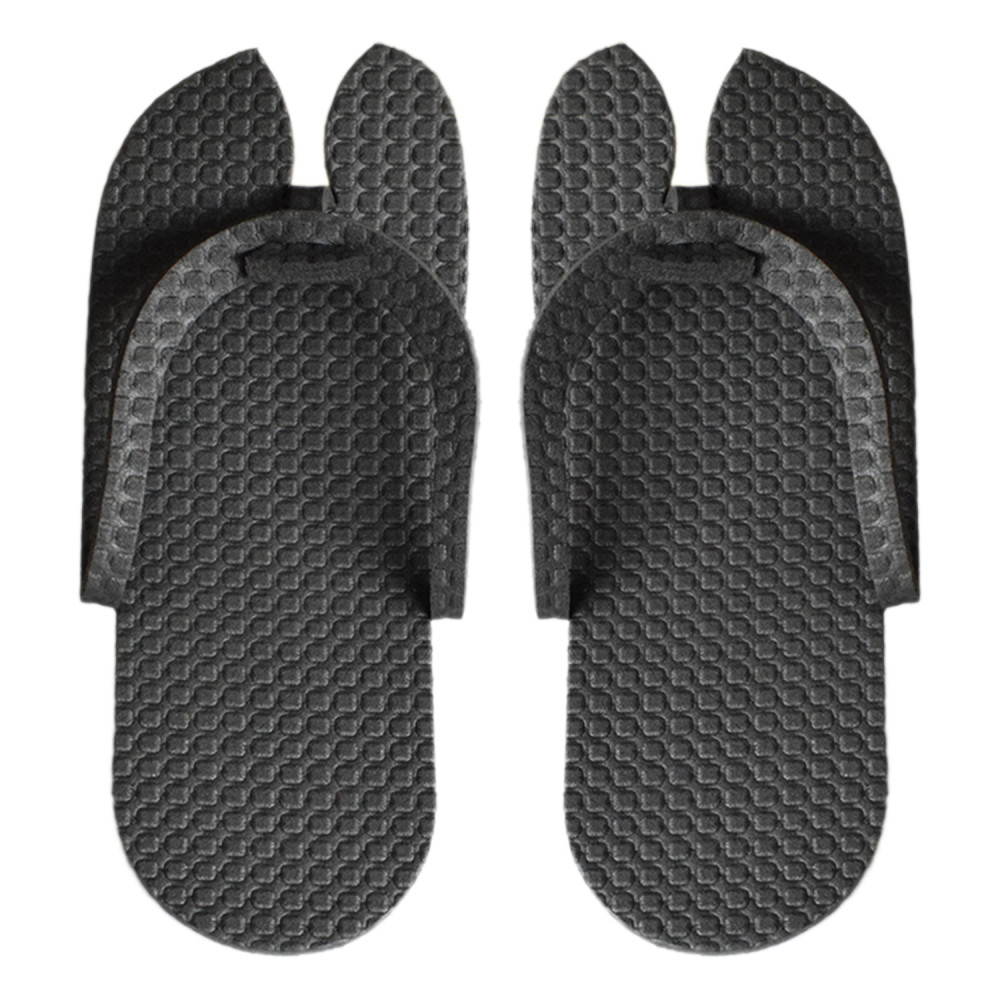 Kuber Industries Rubber Bathroom Slipper For Men &amp; Women (Black) 54KM4212