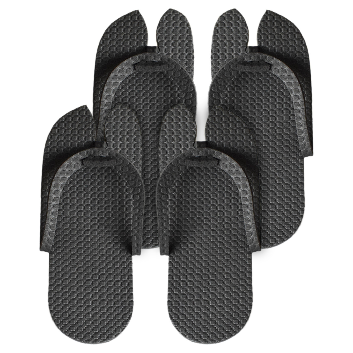 Kuber Industries Rubber Bathroom Slipper For Men & Women (Black) 54KM4212