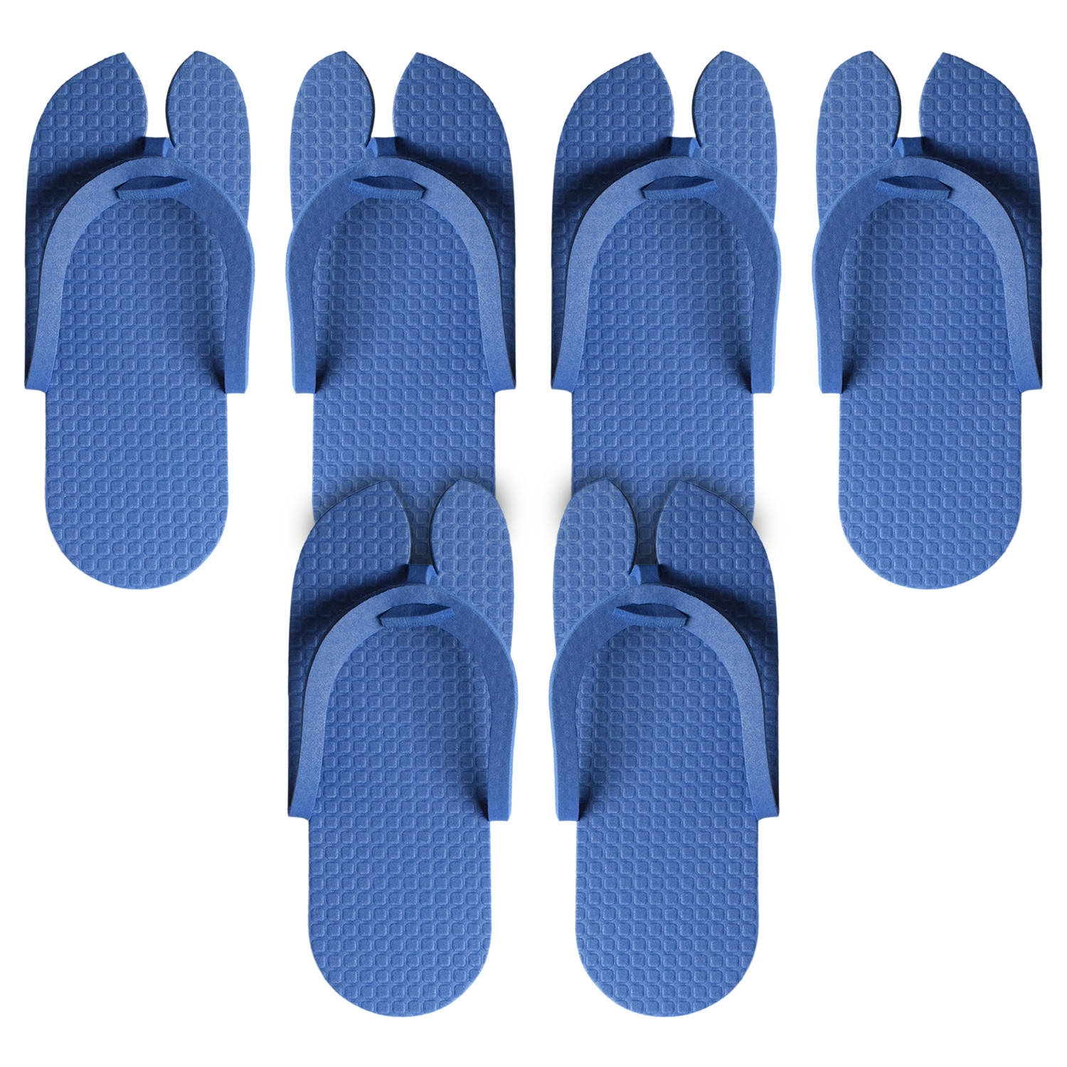 Kuber Industries Rubber Bathroom Slipper For Men & Women (Blue) 54KM4204