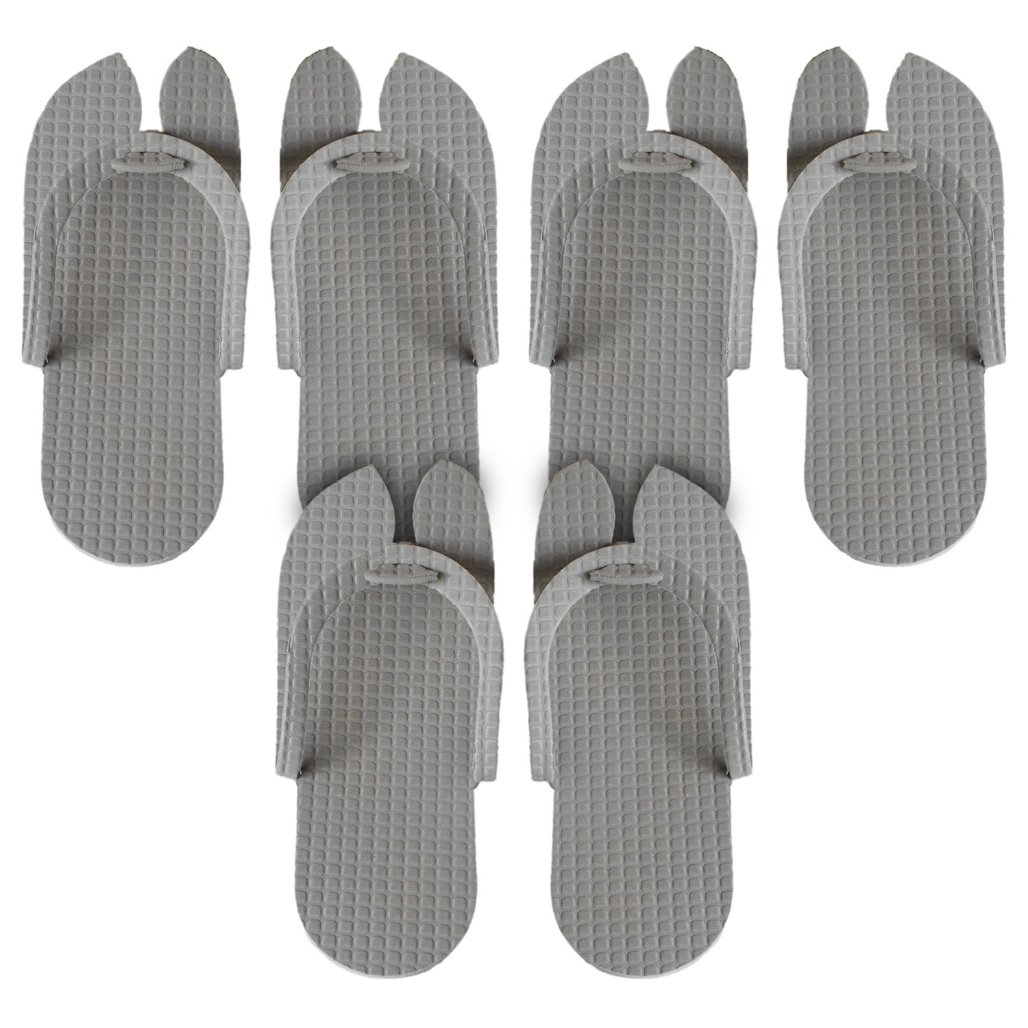 Kuber Industries Rubber Bathroom Slipper For Men & Women (Grey) 54KM4200