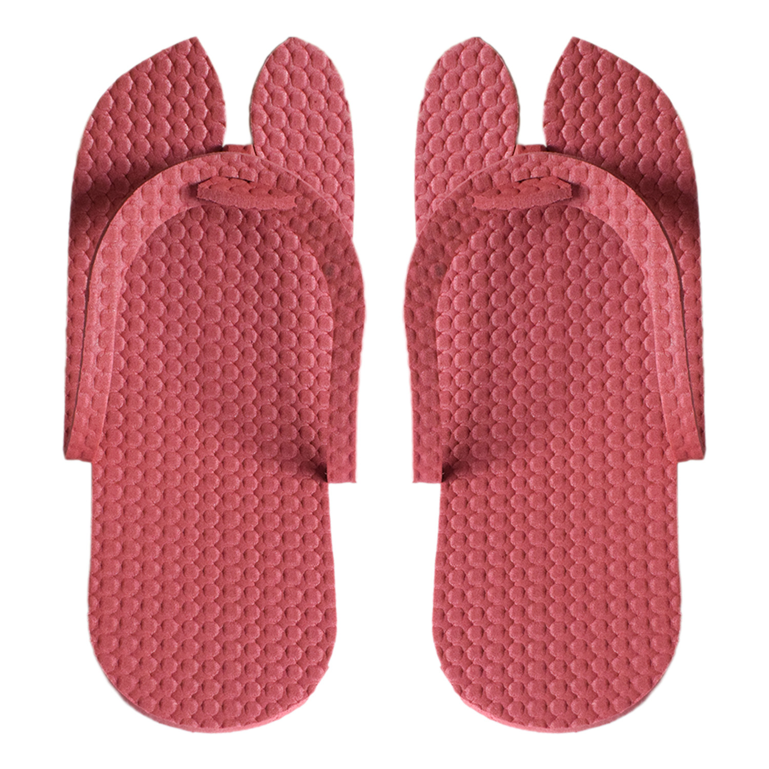 Kuber Industries Rubber Bathroom Slipper For Men & Women (Red) 54KM4208