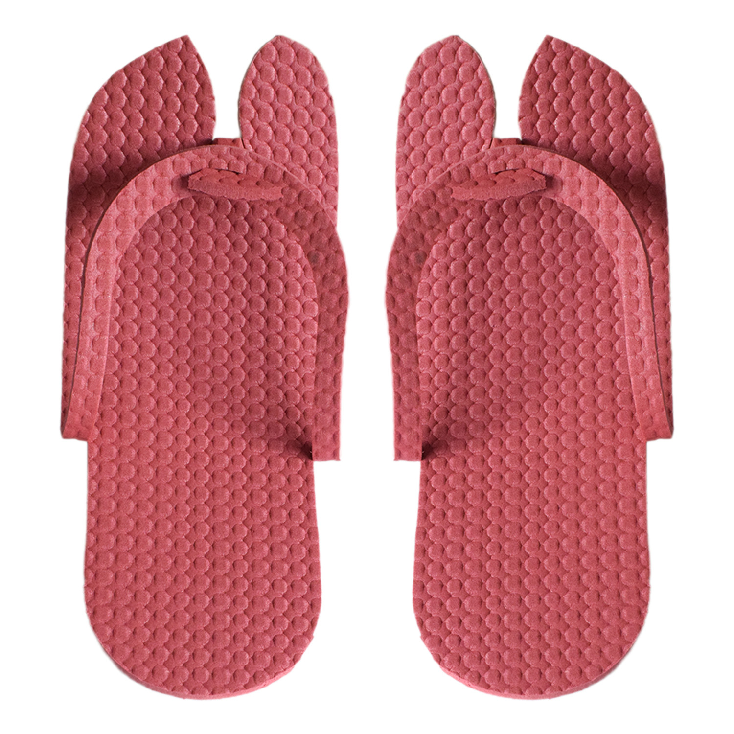 Kuber Industries Rubber Bathroom Slipper For Men & Women (Red) 54KM4208