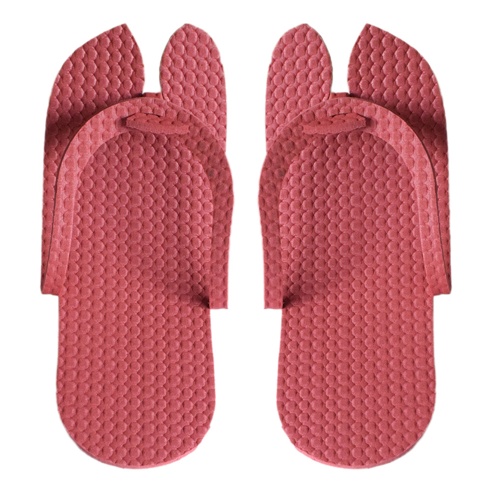 Kuber Industries Rubber Bathroom Slipper For Men &amp; Women (Red) 54KM4208