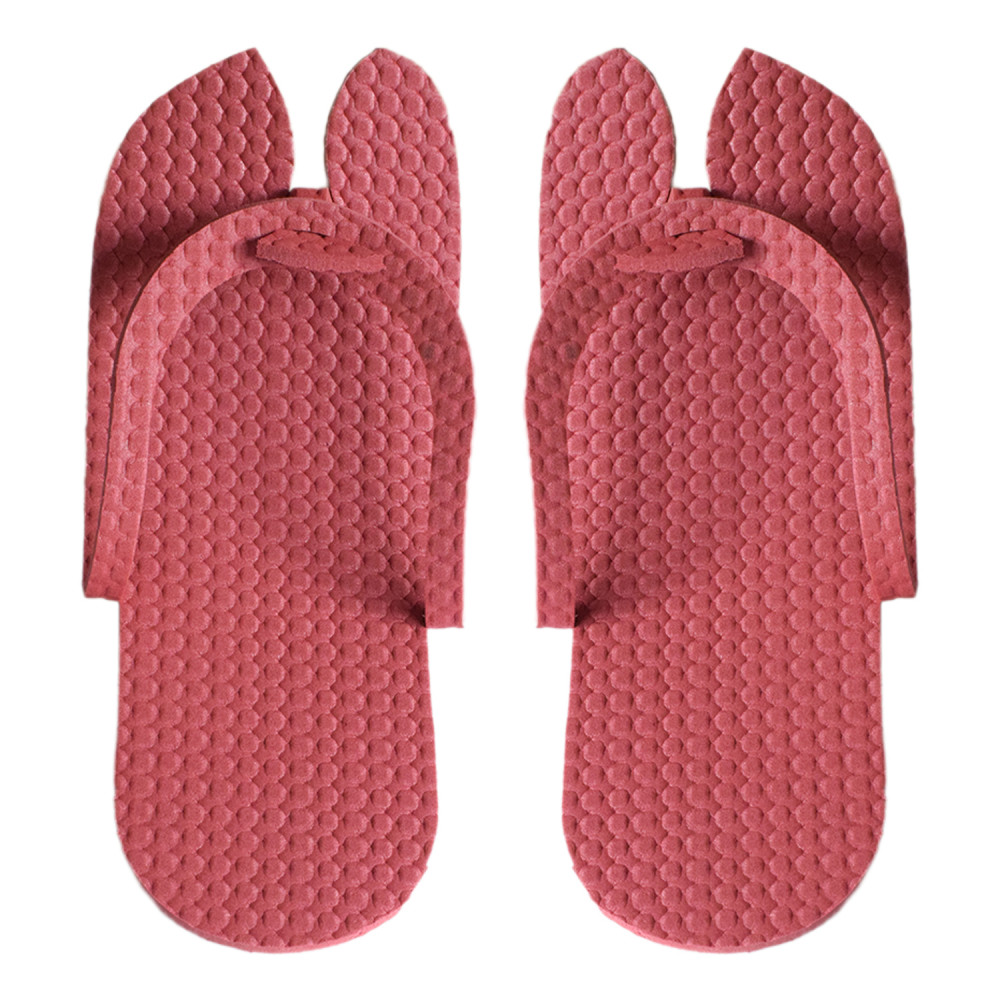 Kuber Industries Rubber Bathroom Slipper For Men &amp; Women (Red) 54KM4208